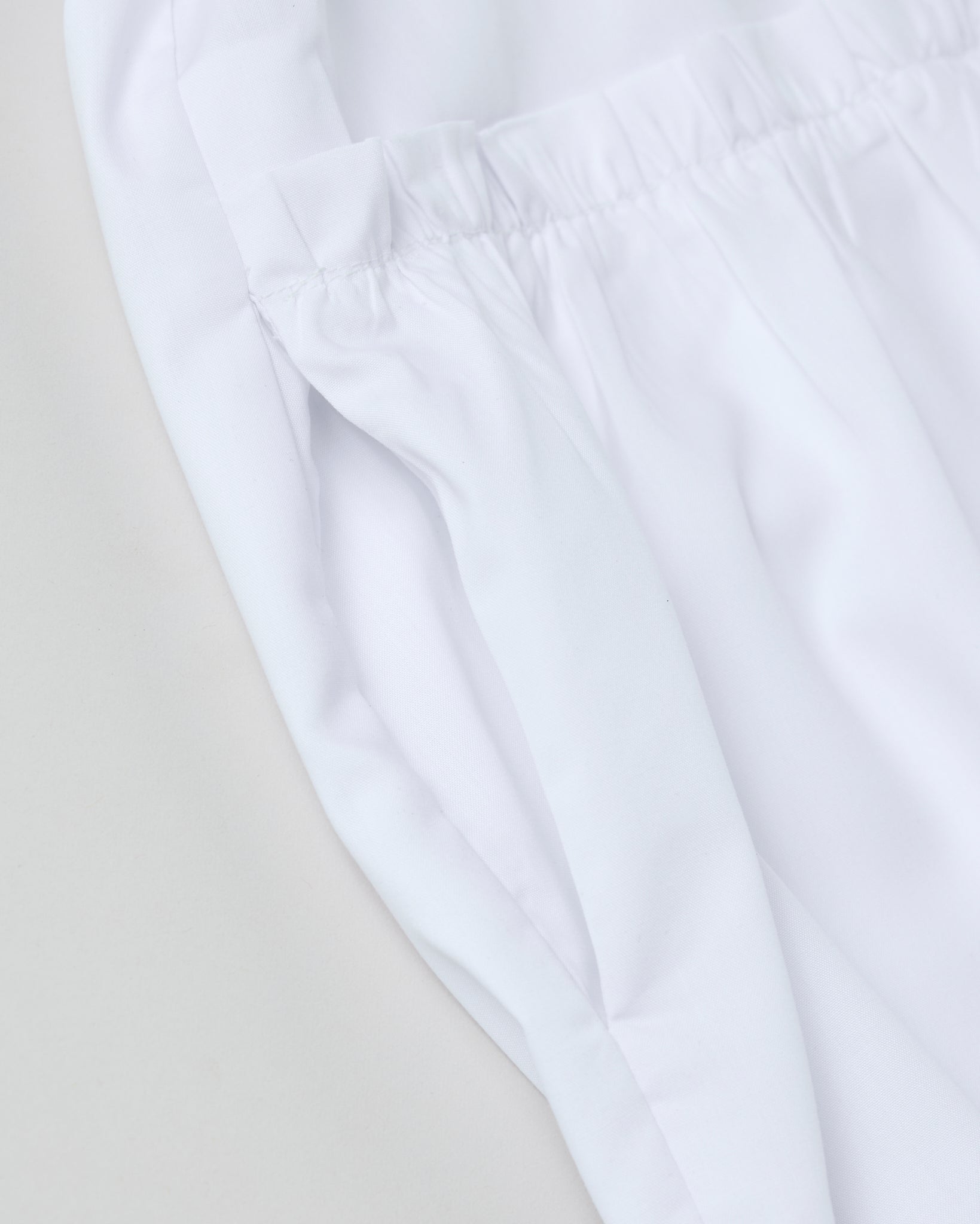 Tiered shirt dress (white)