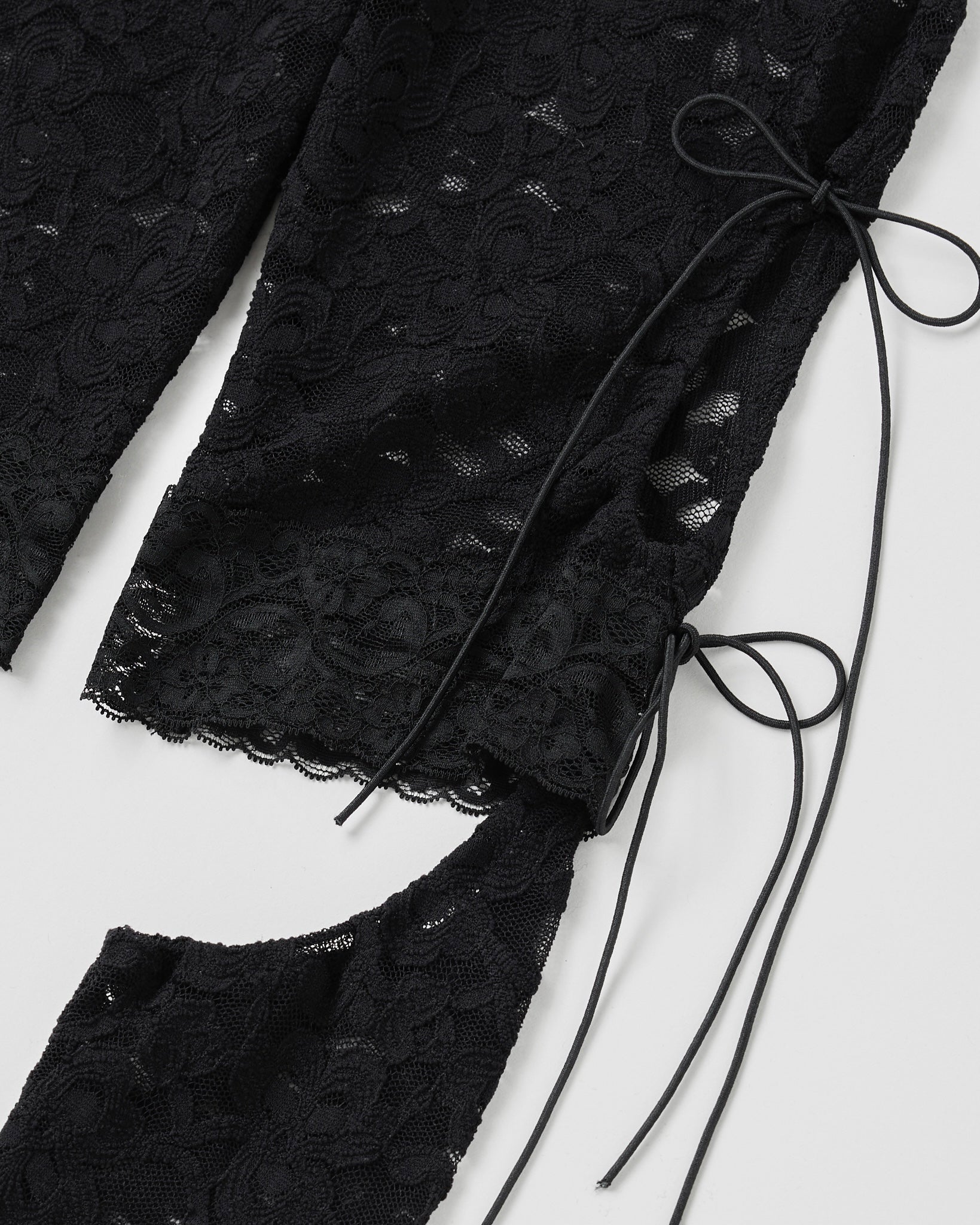 3way lace leggings (black)