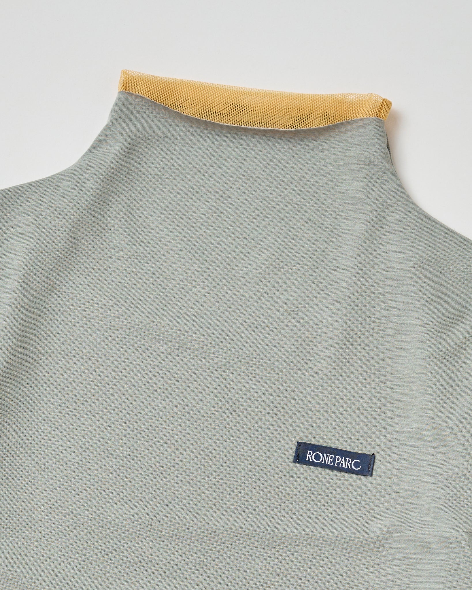 Multiway turtleneck top (khaki×yellow)