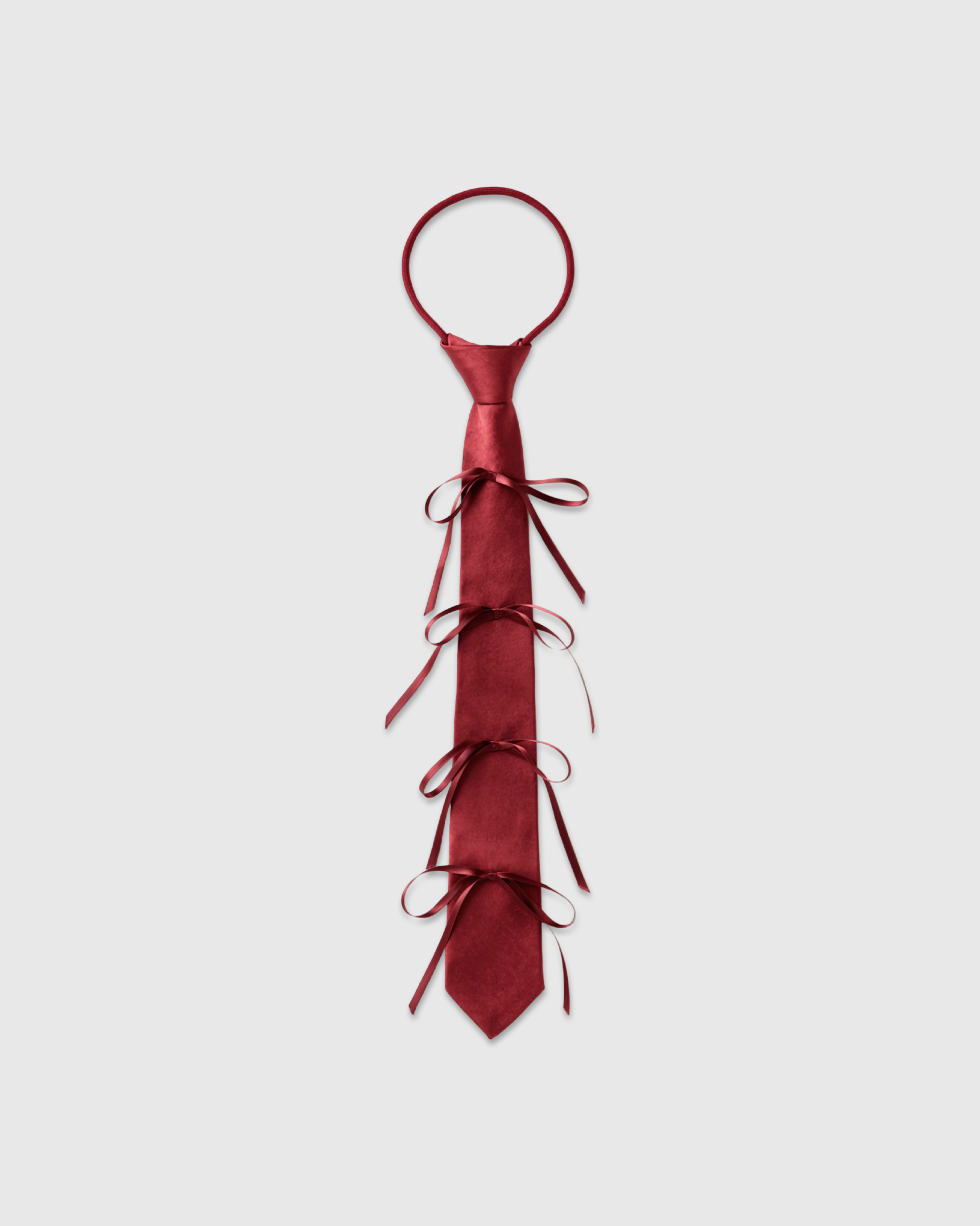 Ribbon rope tie (red)