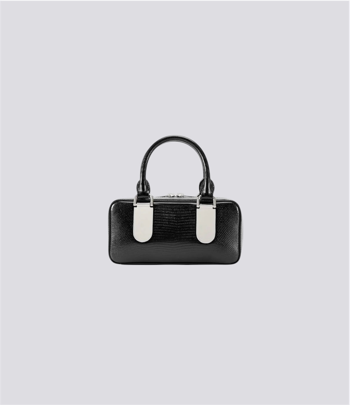CALFSKIN BOSTON MINI(BLACK LIZARD)