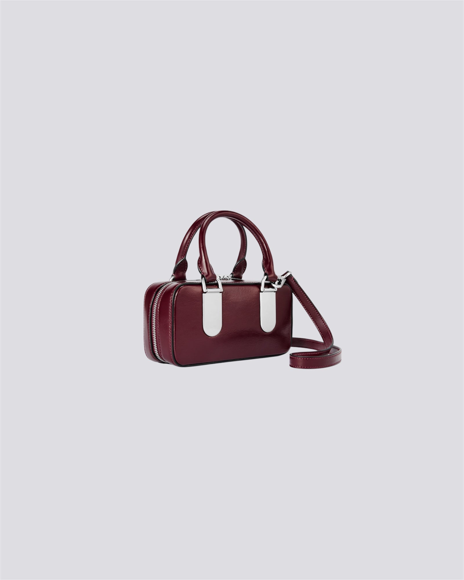CALFSKIN BOSTON MINI(GARNET GLOSS)
