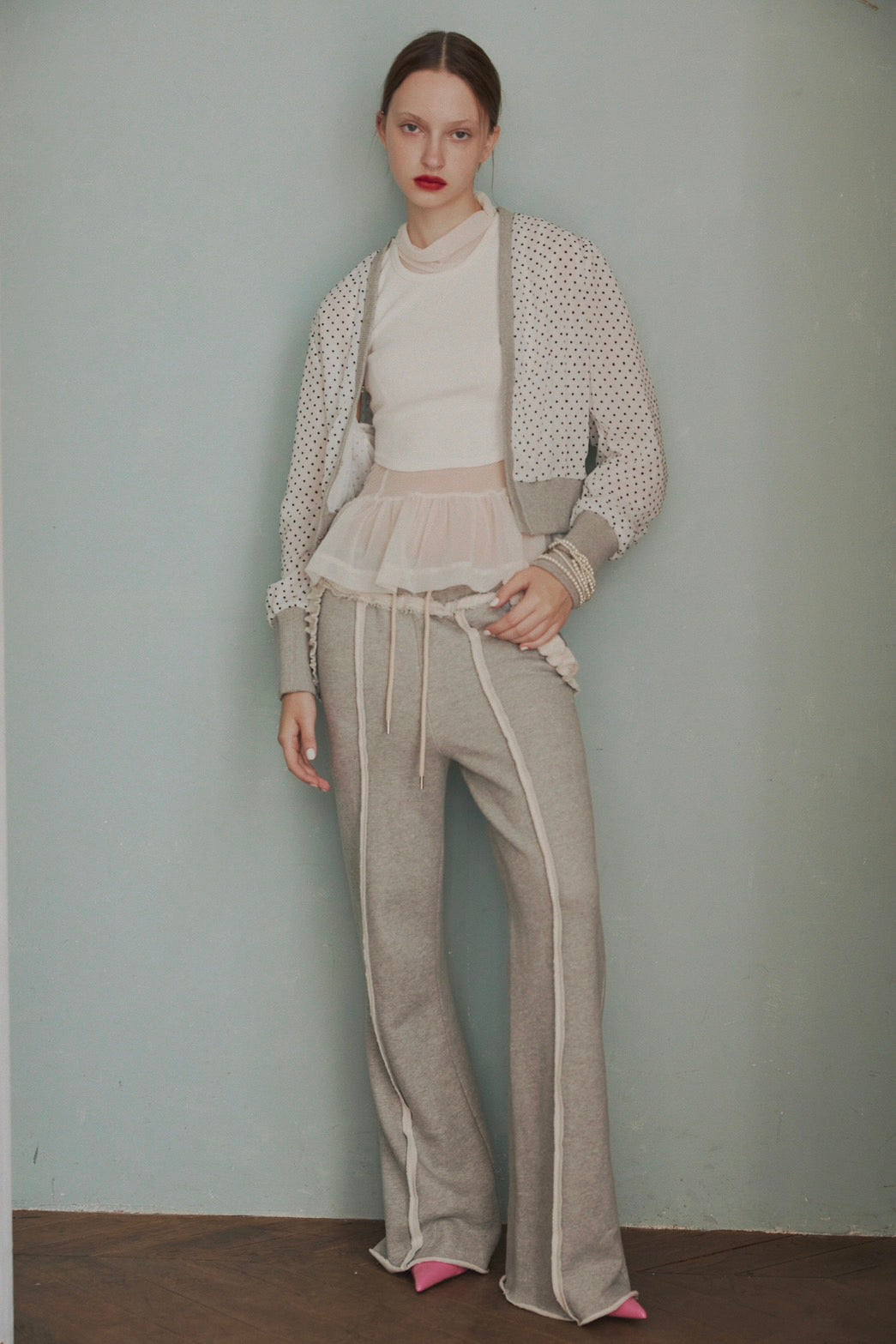 Flare sweat pants