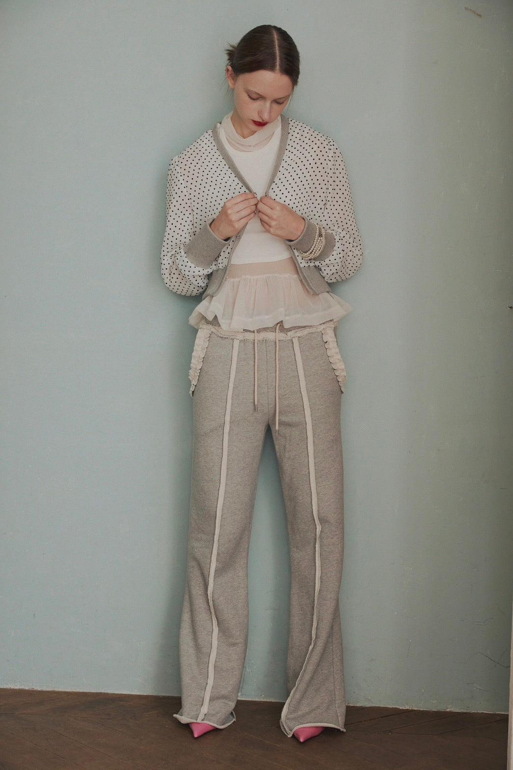 Flare sweat pants