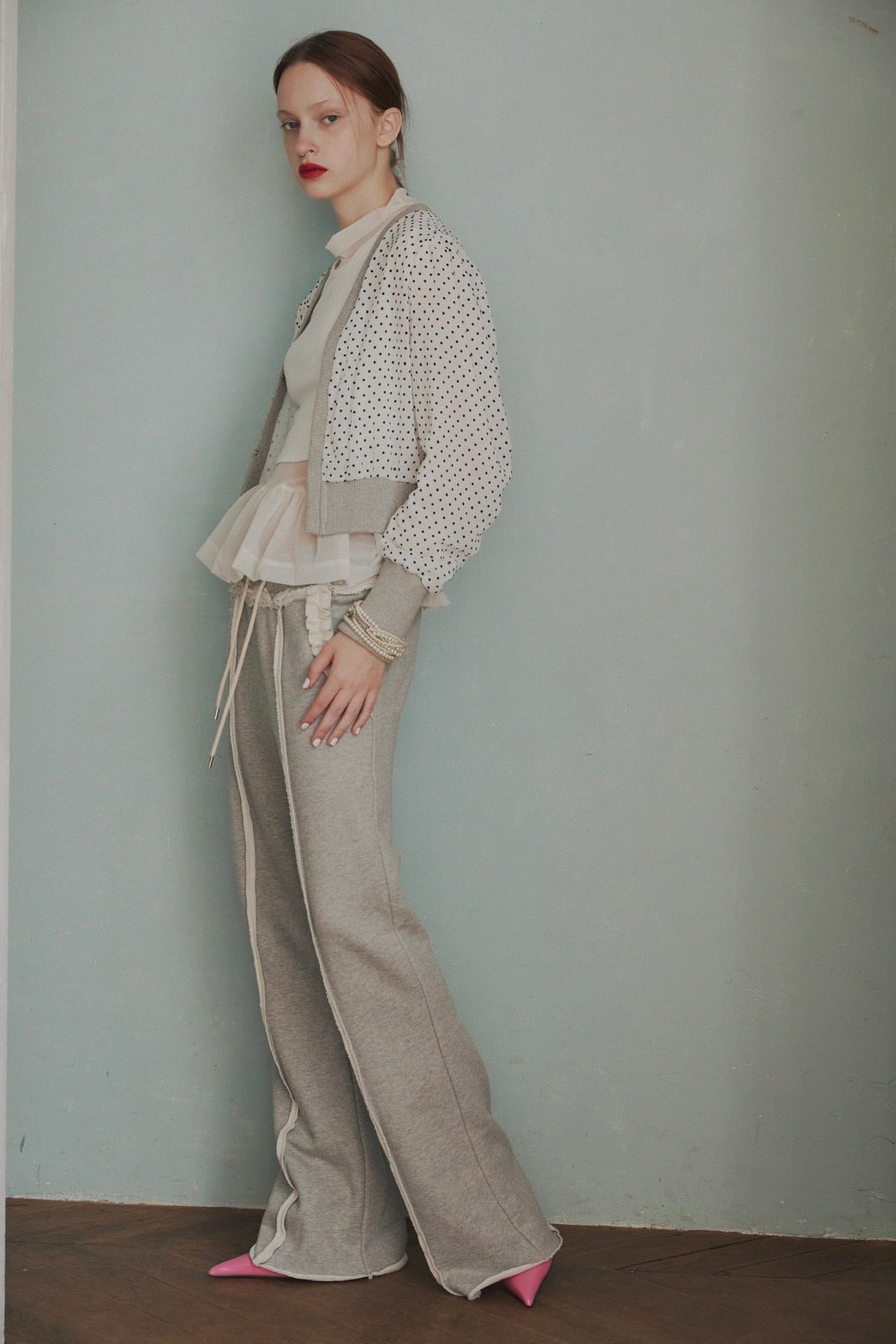 Flare sweat pants