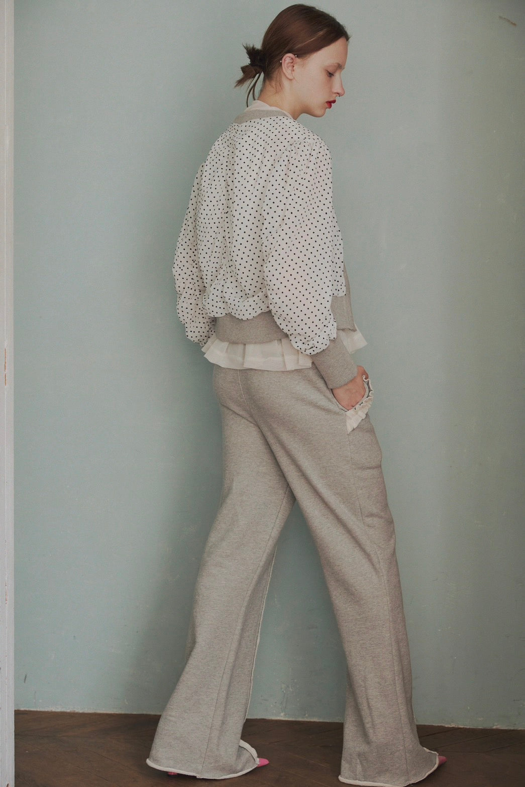 Flare sweat pants