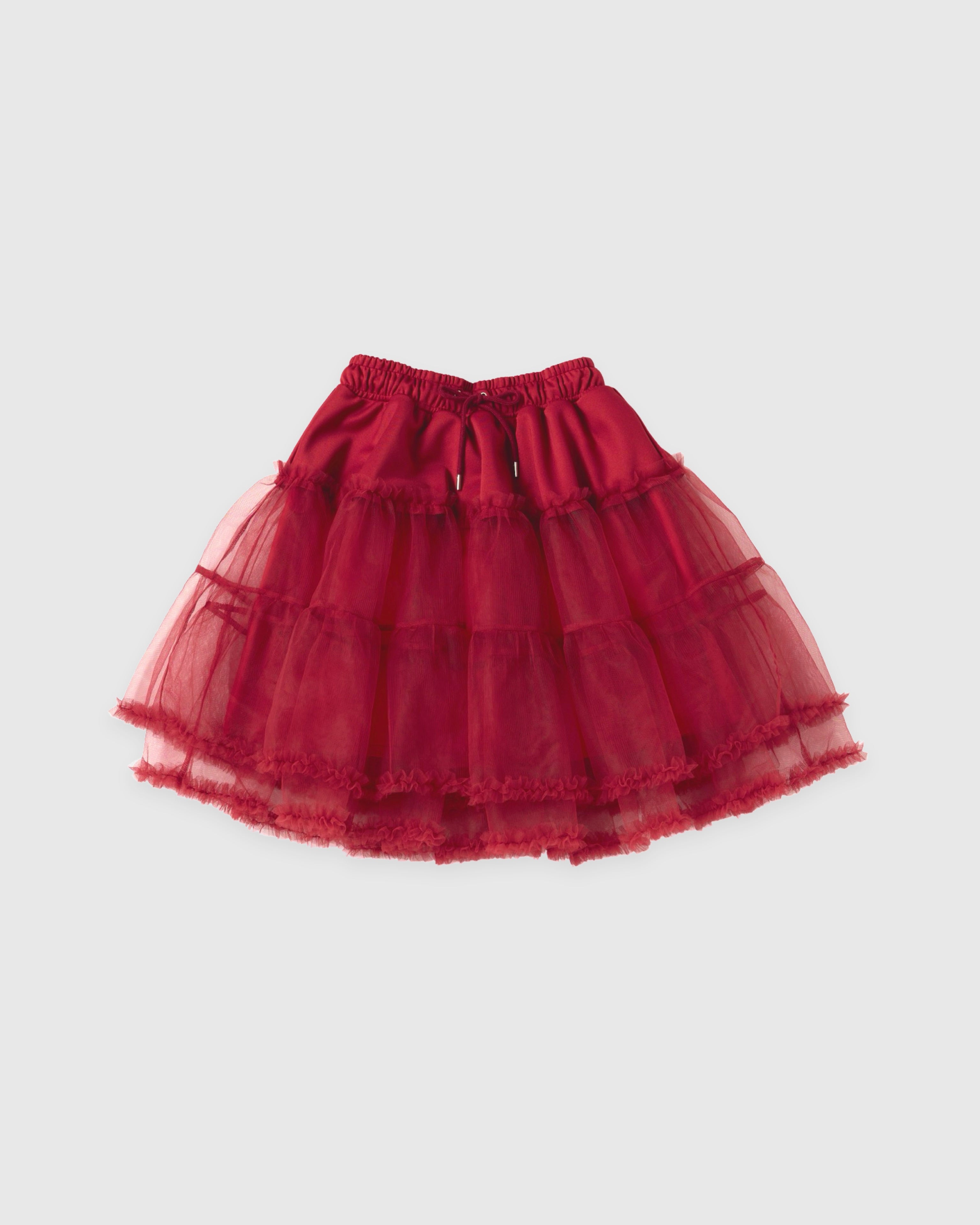 Jersey tutu skirt (red)