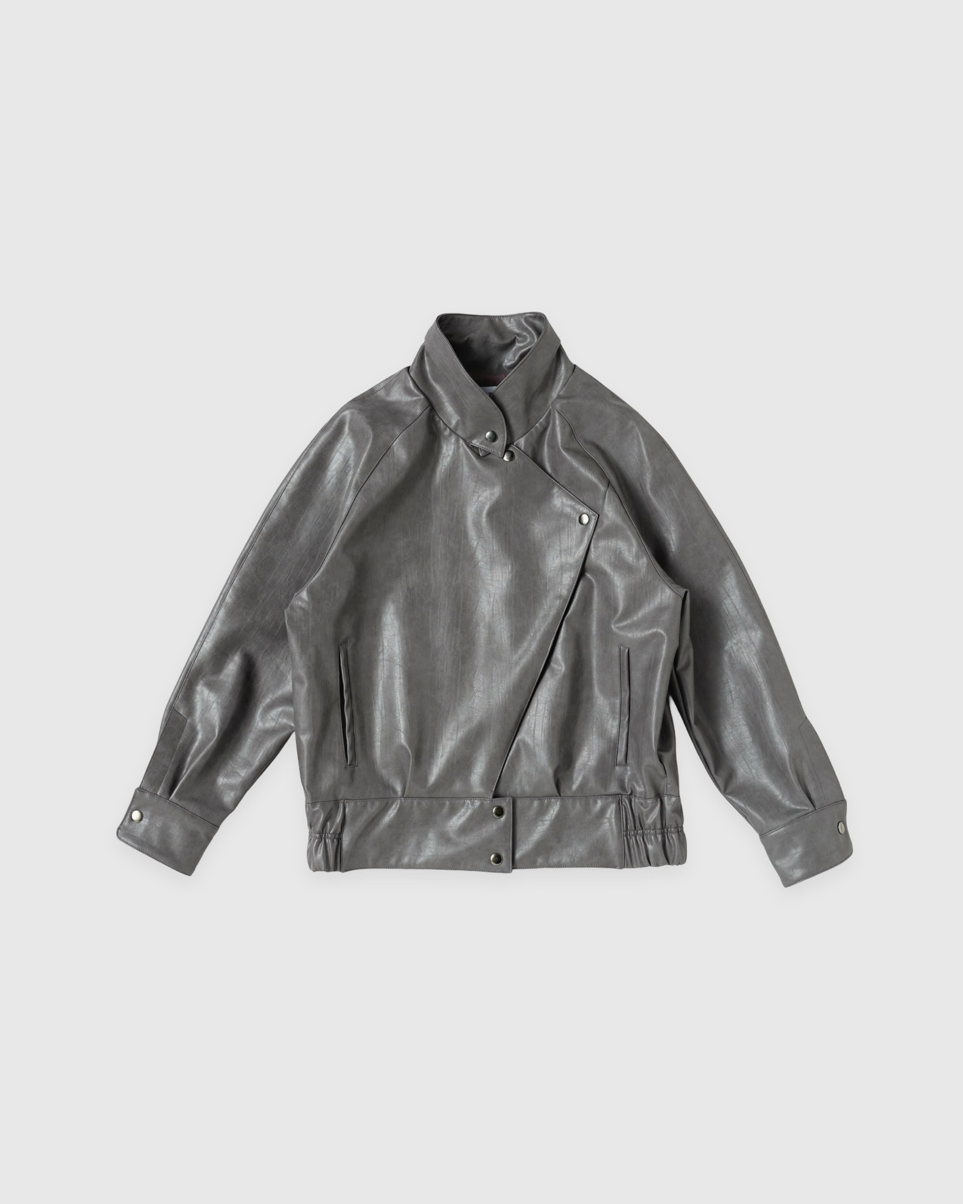 Leather jacket (charcoal)
