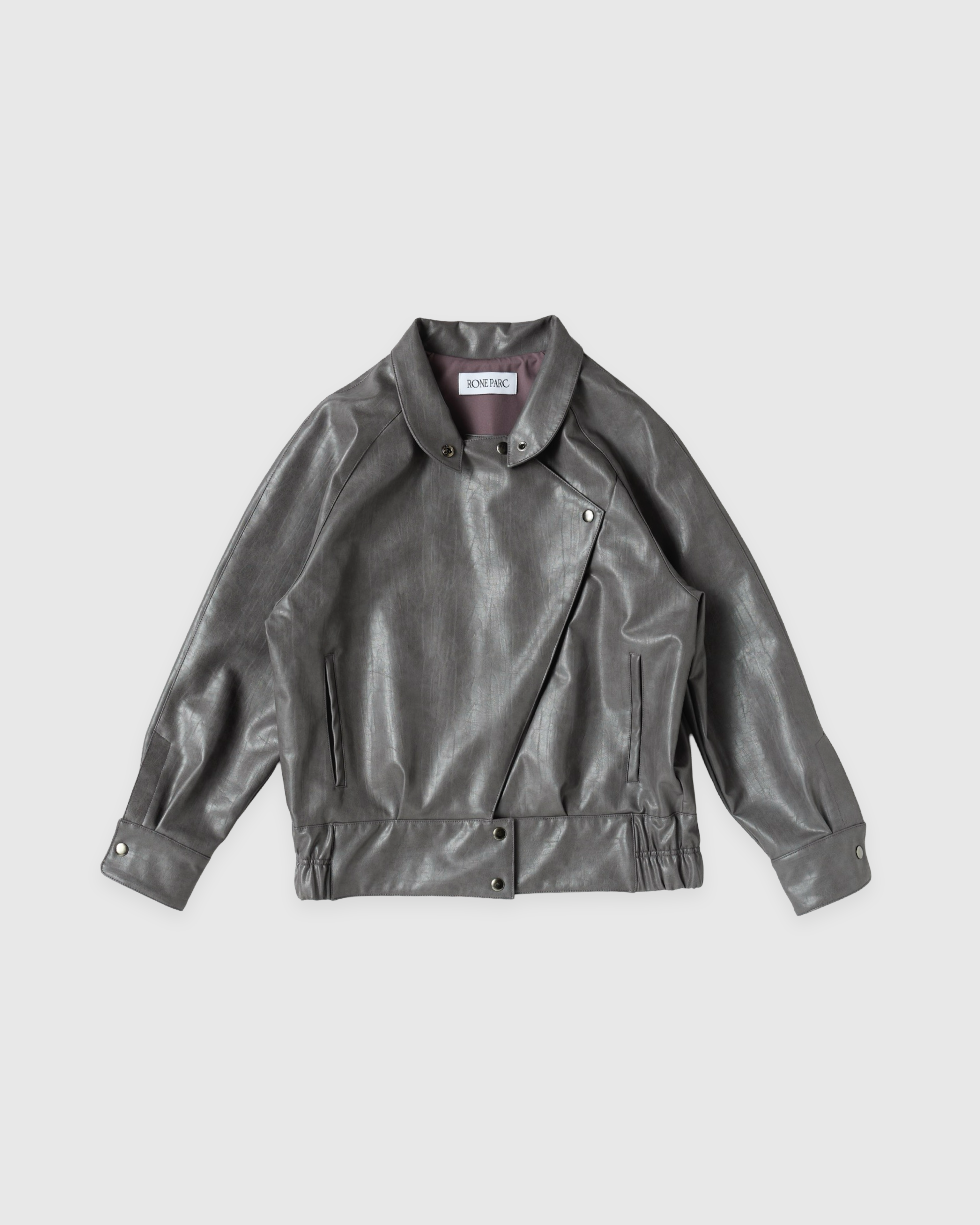 Leather jacket (charcoal)
