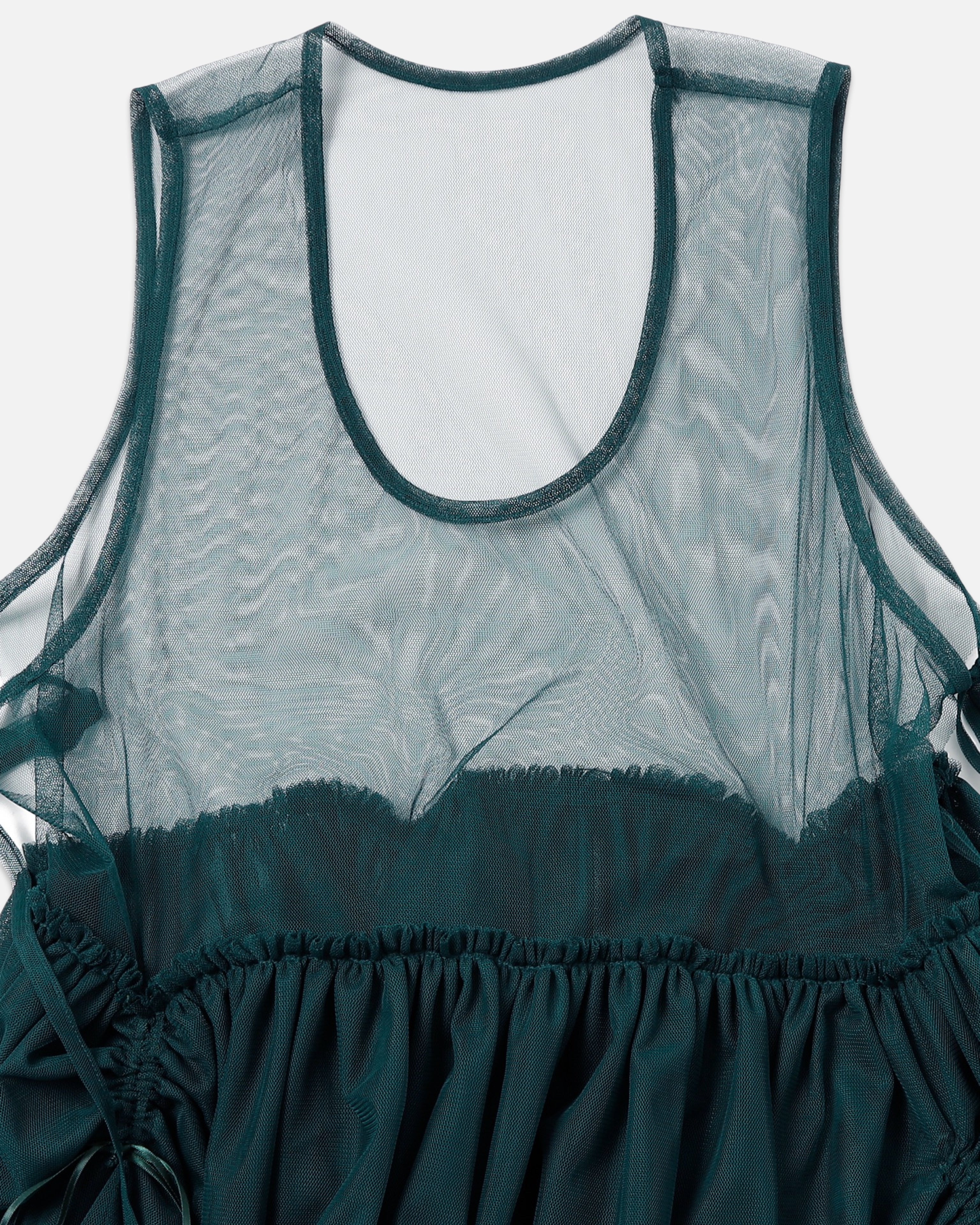 Tulle ribbon dress (green)