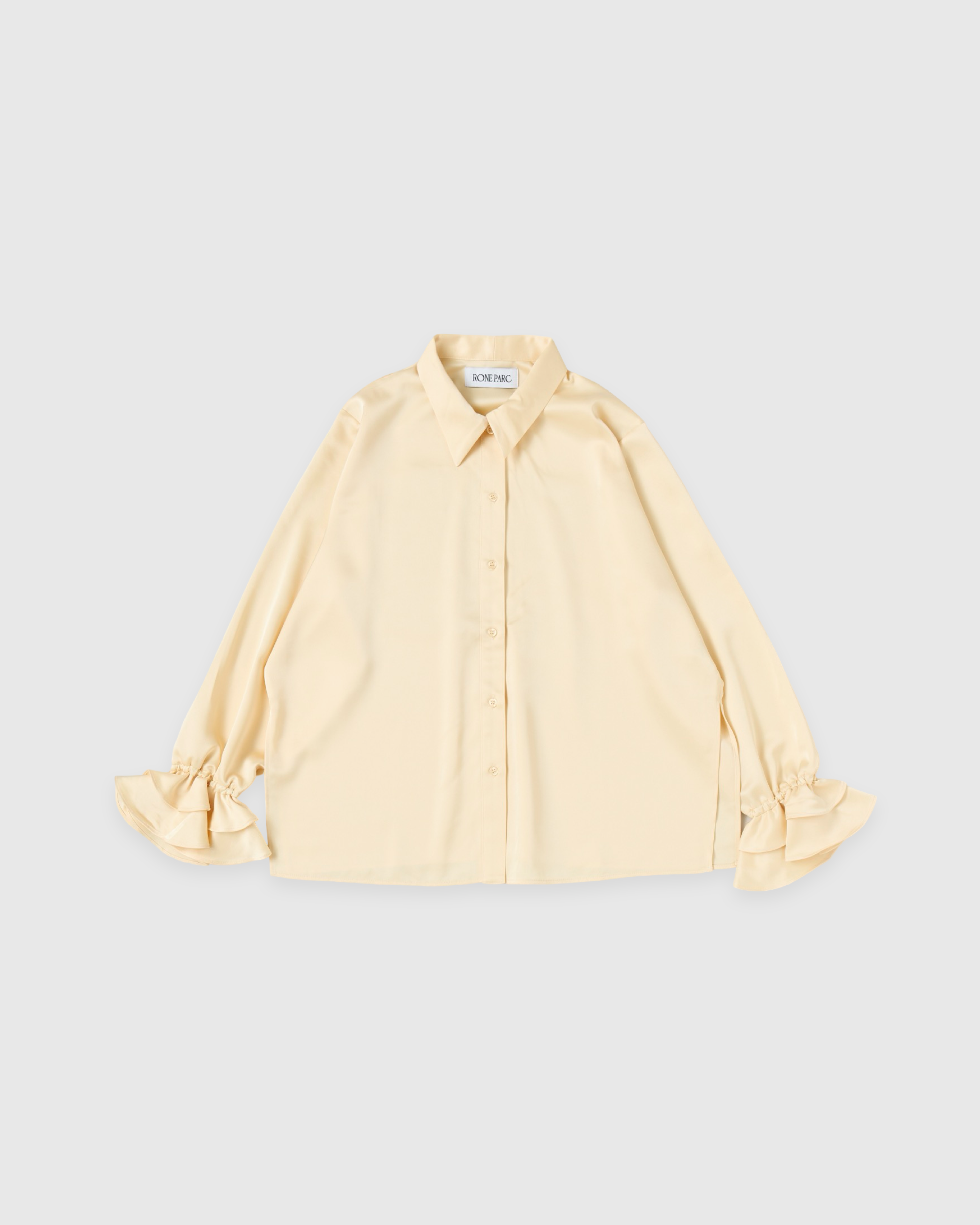 2way ruffle shirt (butter yellow)