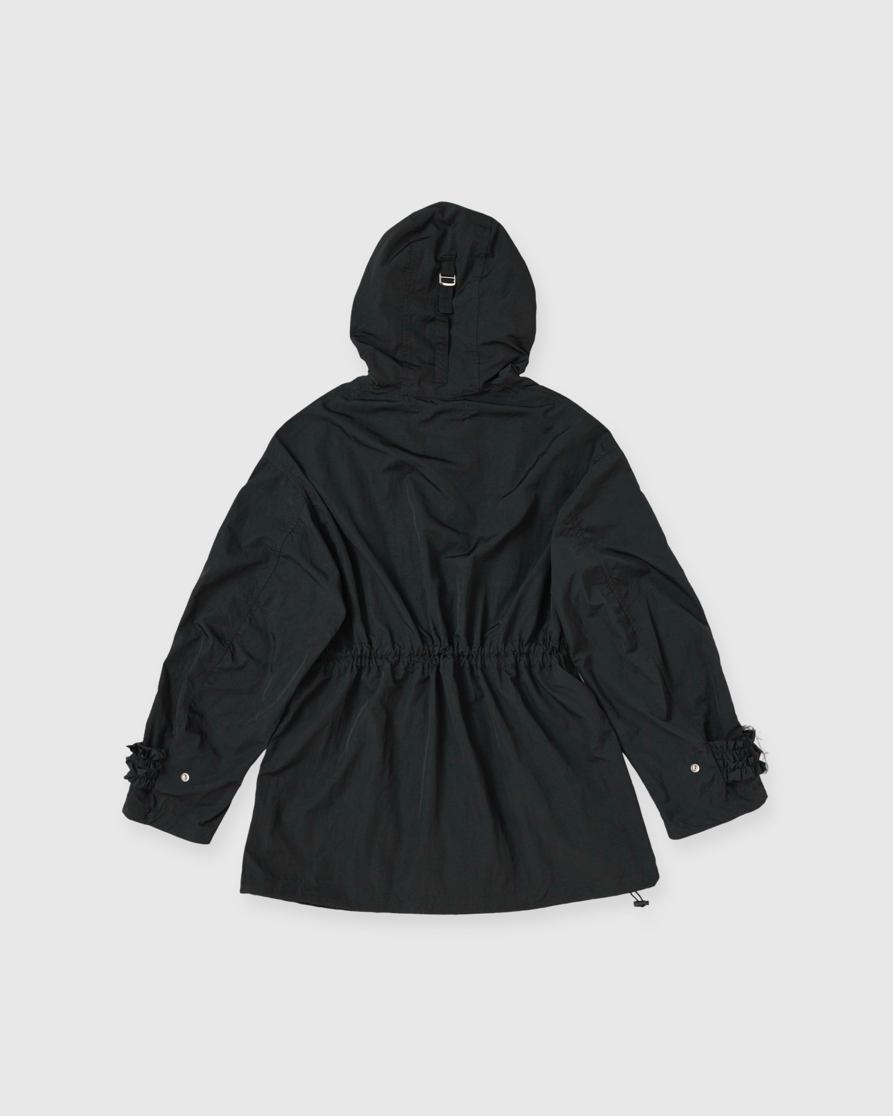 Frill nylon blouson (black)