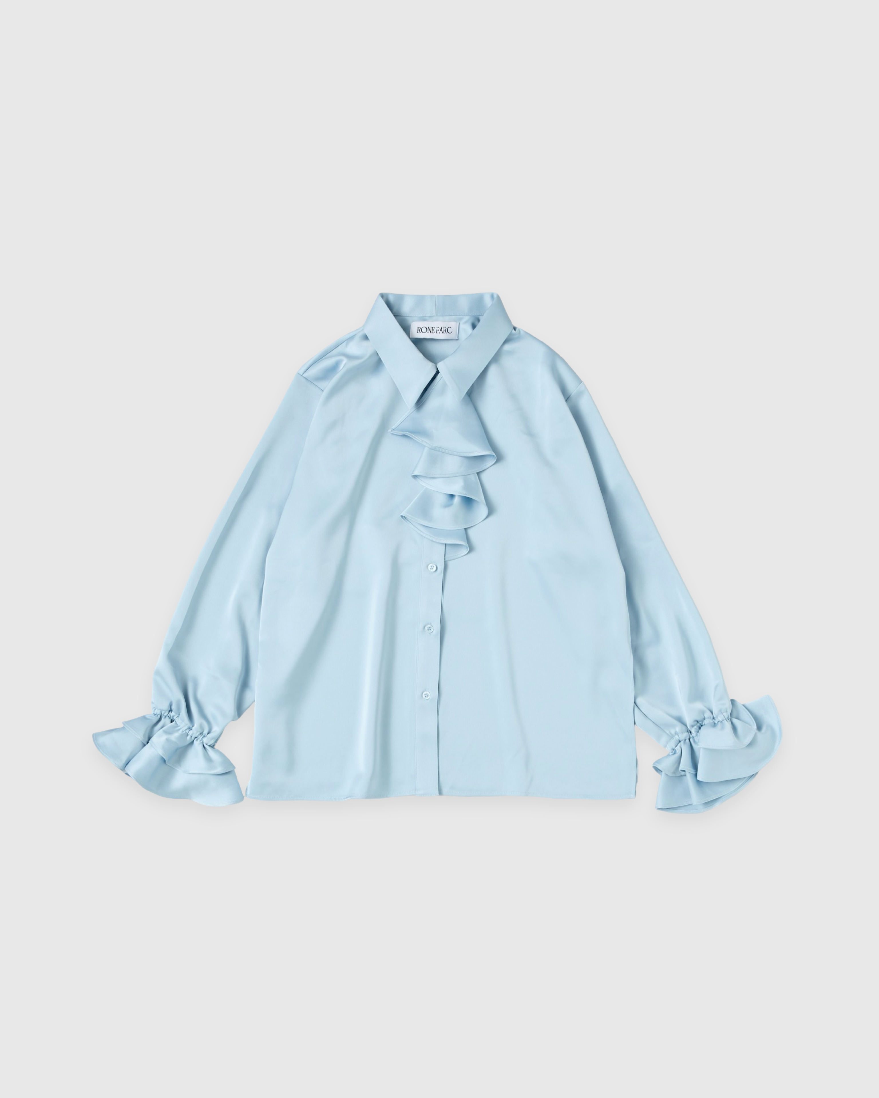 2way ruffle shirt (light blue)