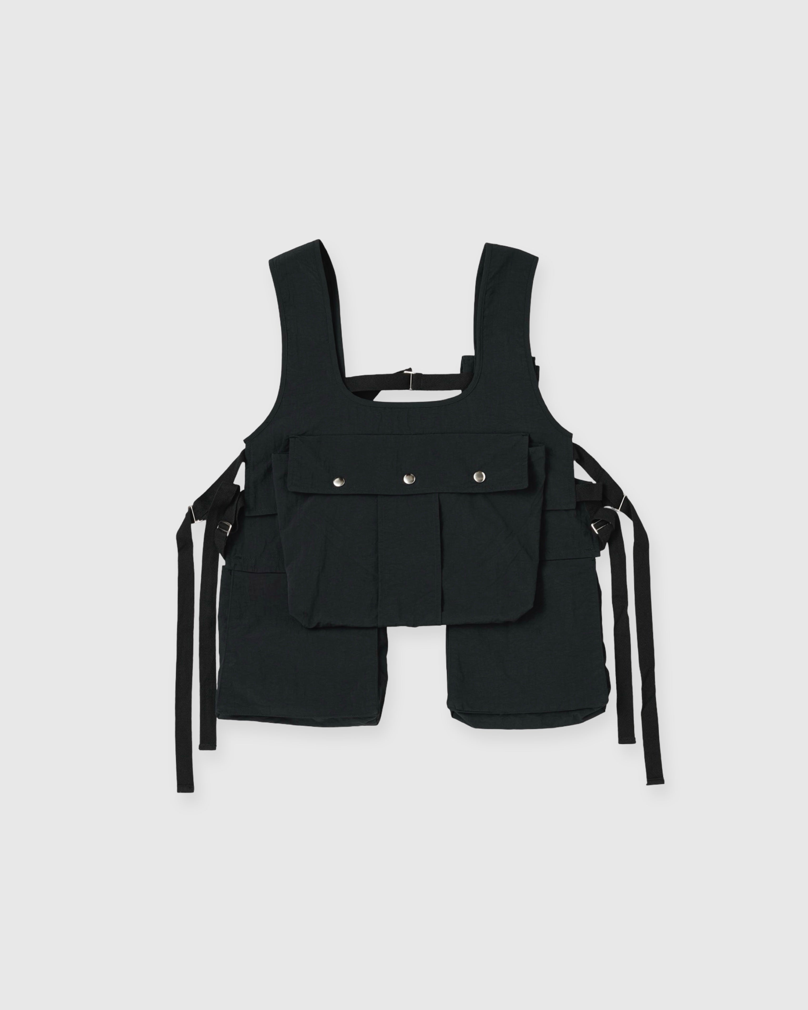 Utility multi pocket vest (black)