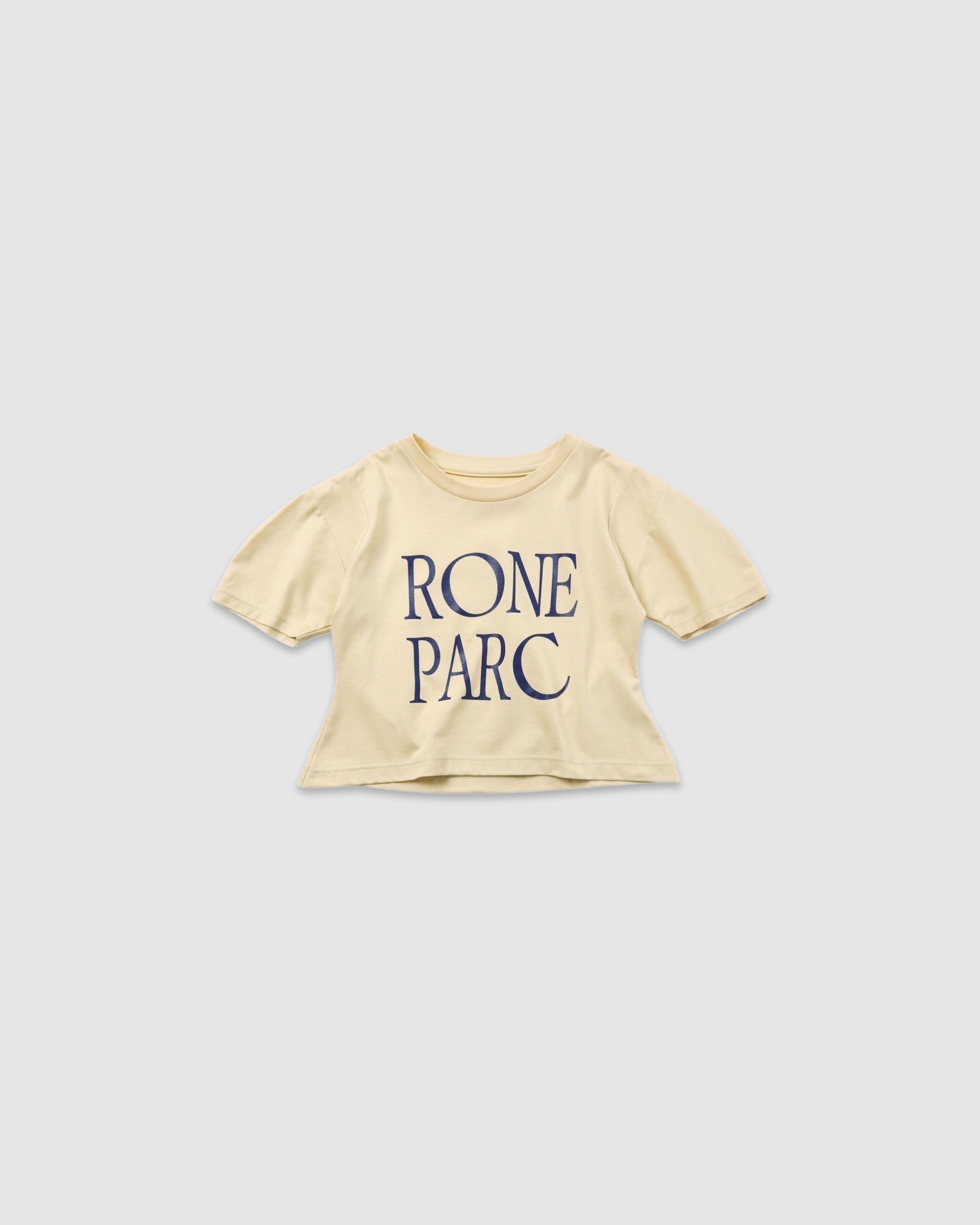 Organic cotton logo Puff T-shirt (yellow)