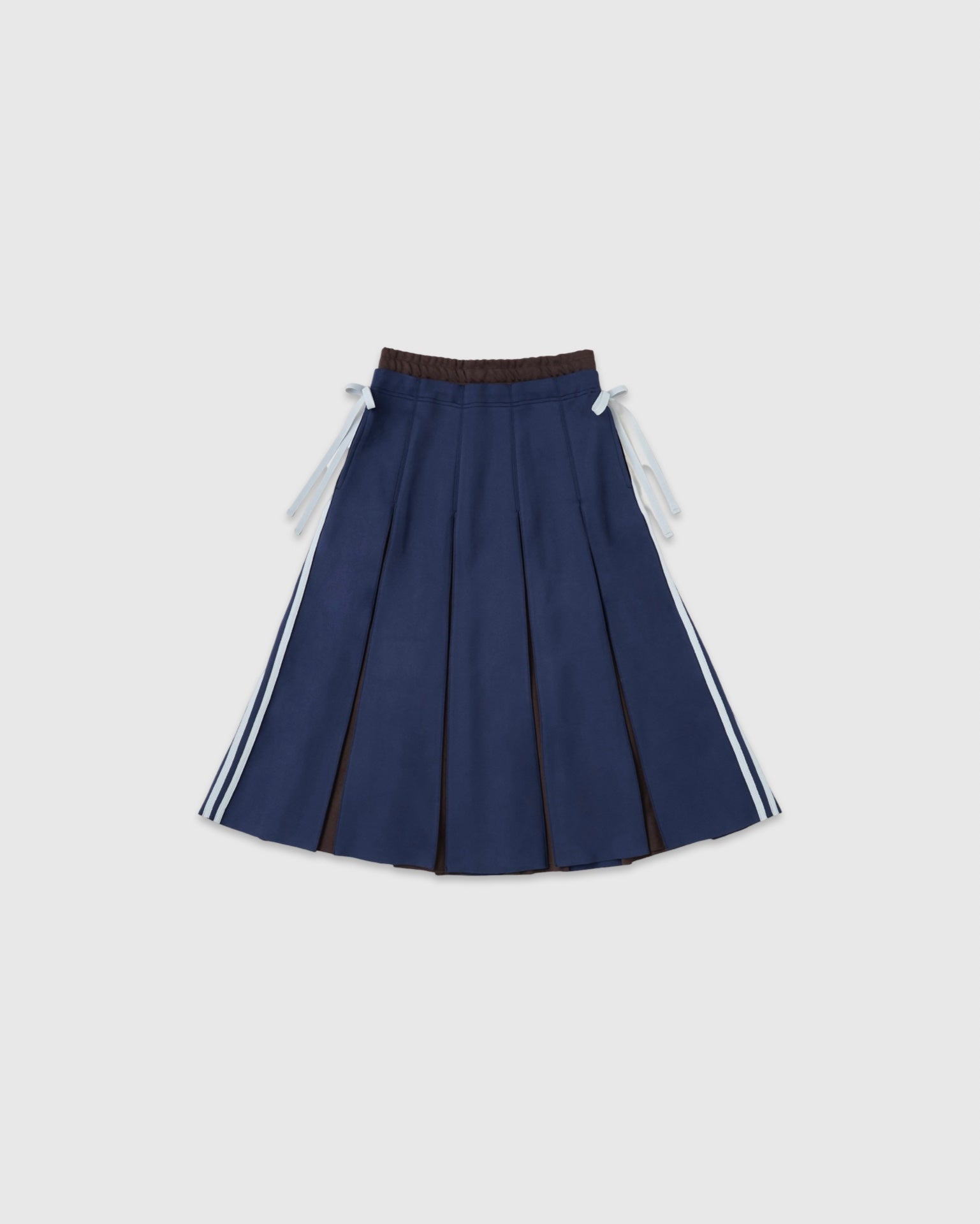 Layered waist jersey skirt (navy)