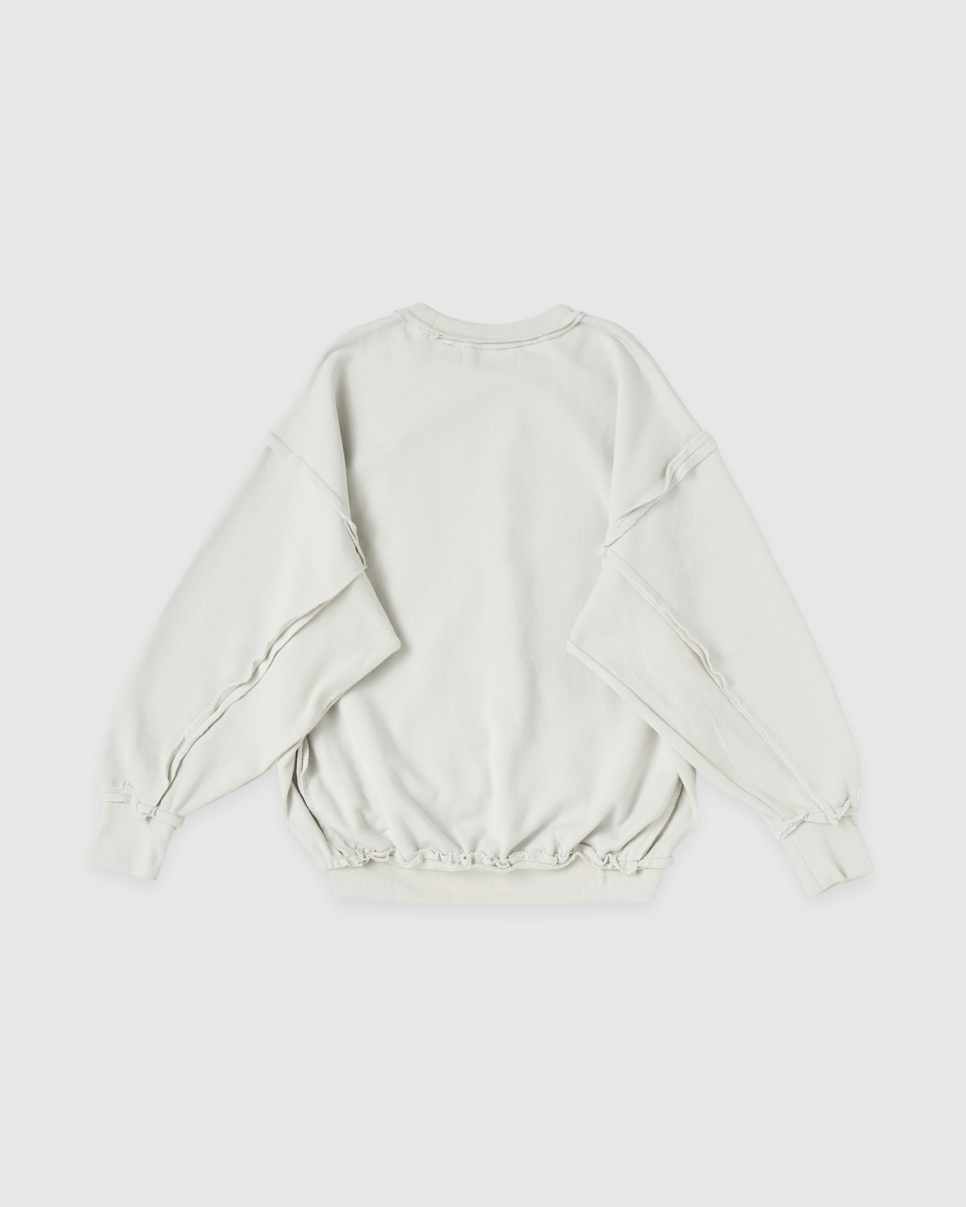 Oversized sweat shirt (white gray)