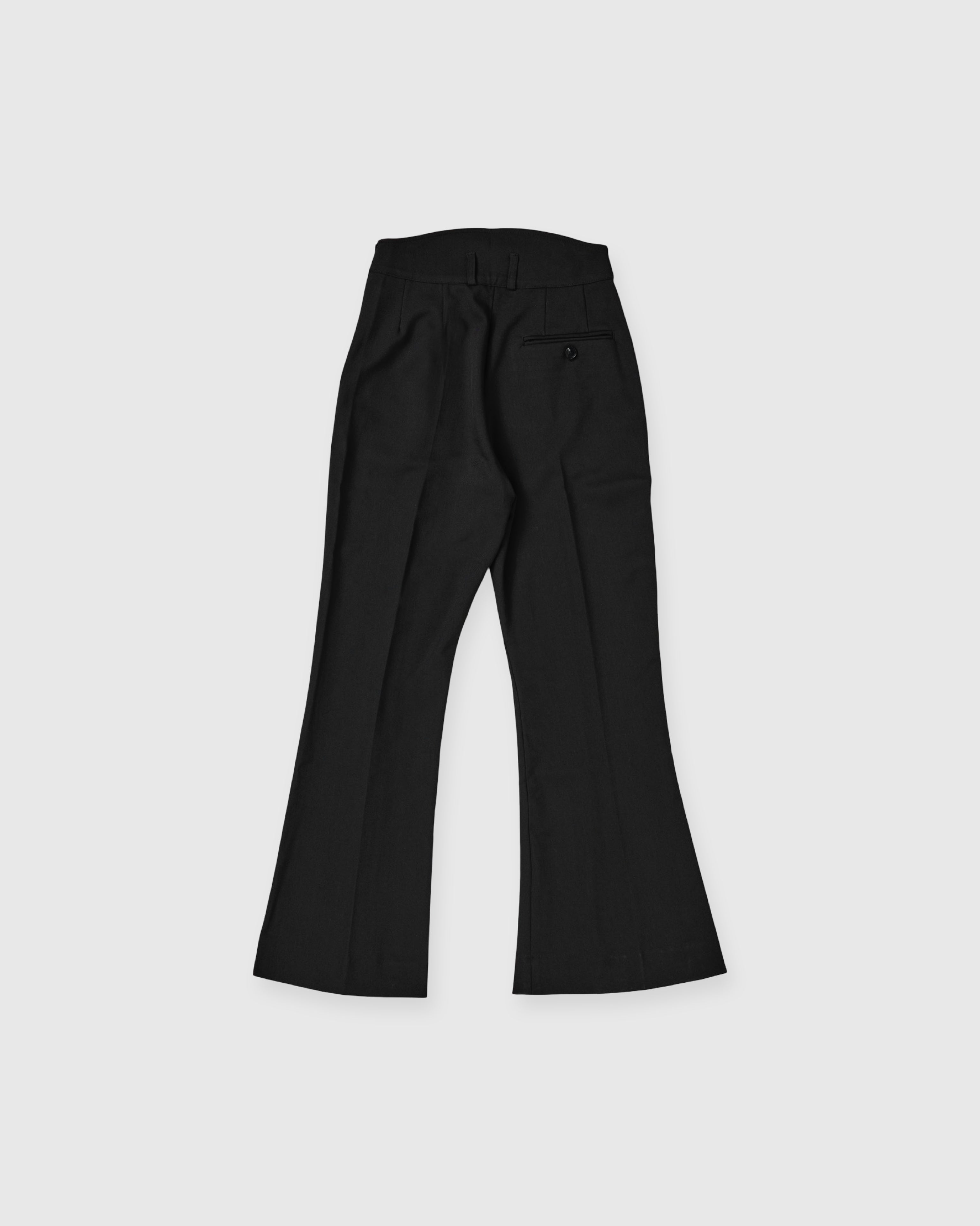 UNI lip slacks (black)