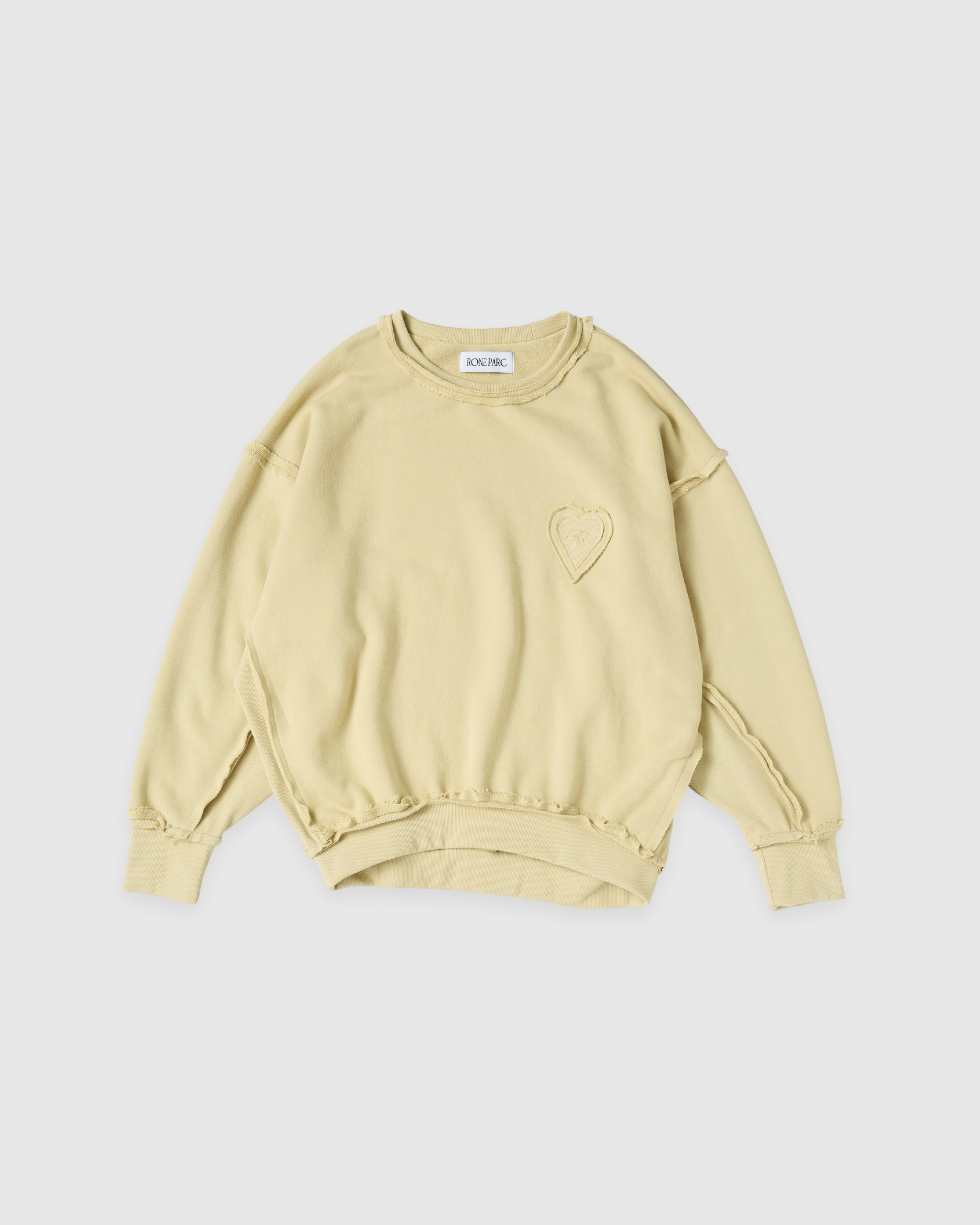 Oversized sweat shirt (butter yellow)