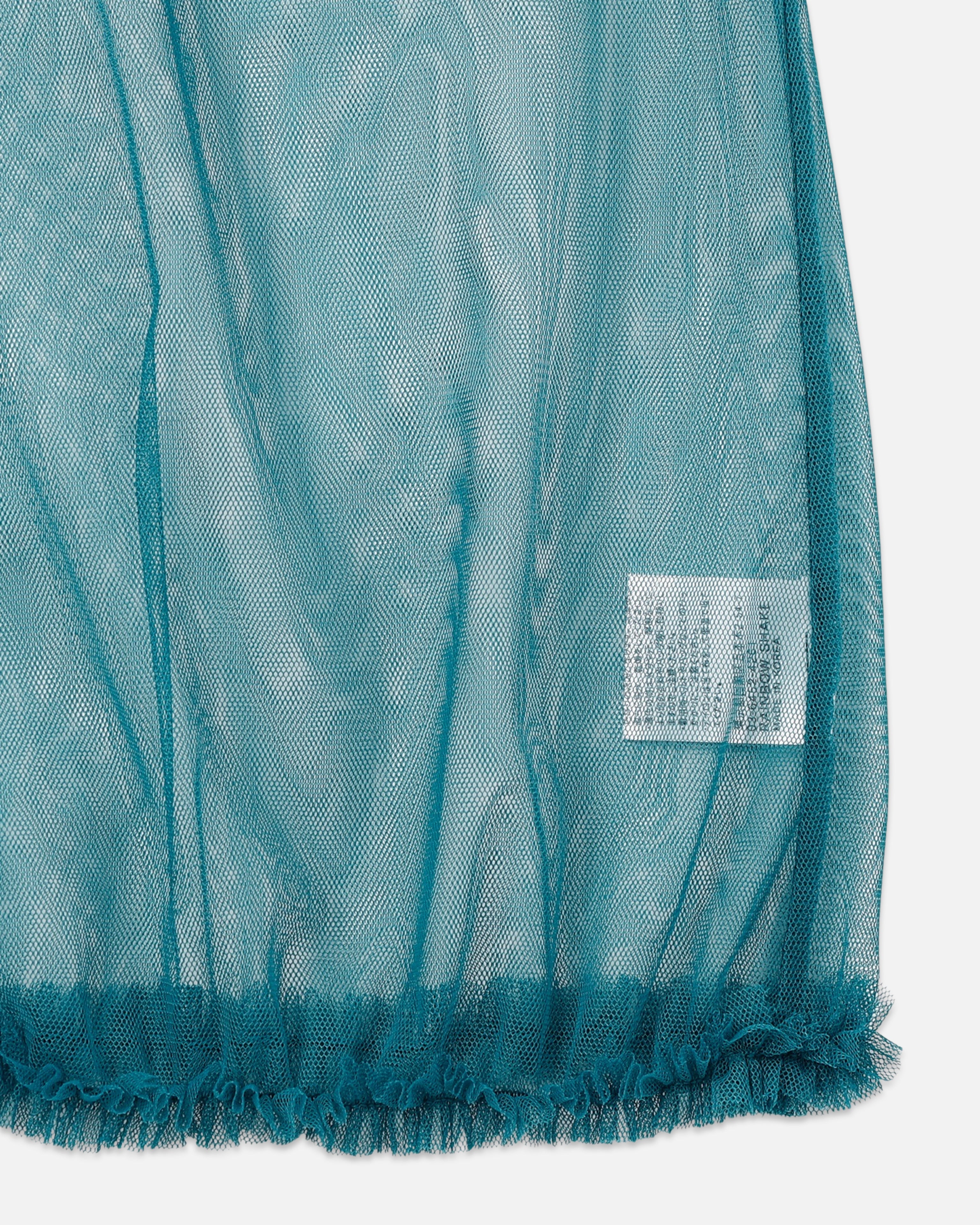 4way layered sheer top (blue×turquoise)
