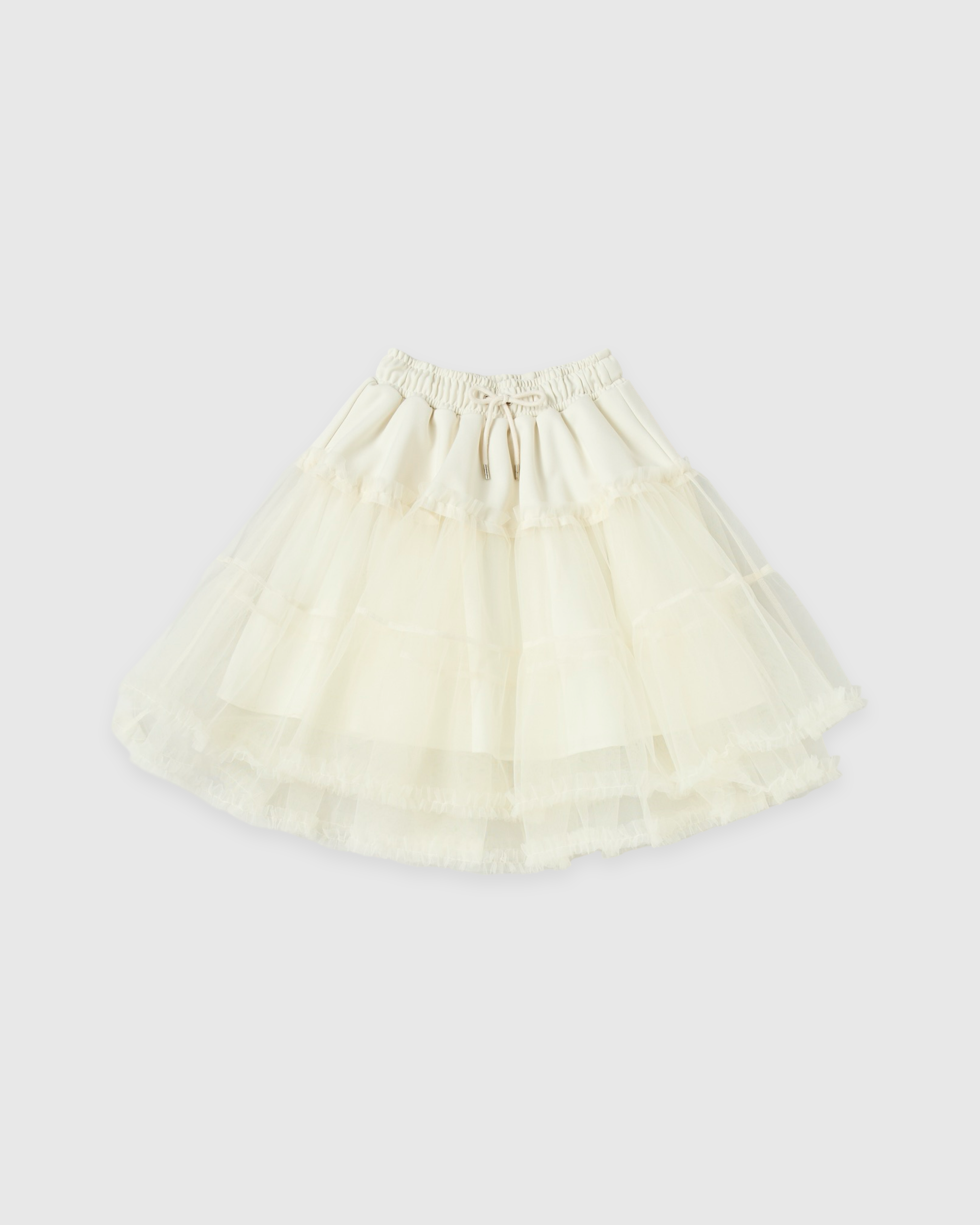Jersey tutu skirt (off white)