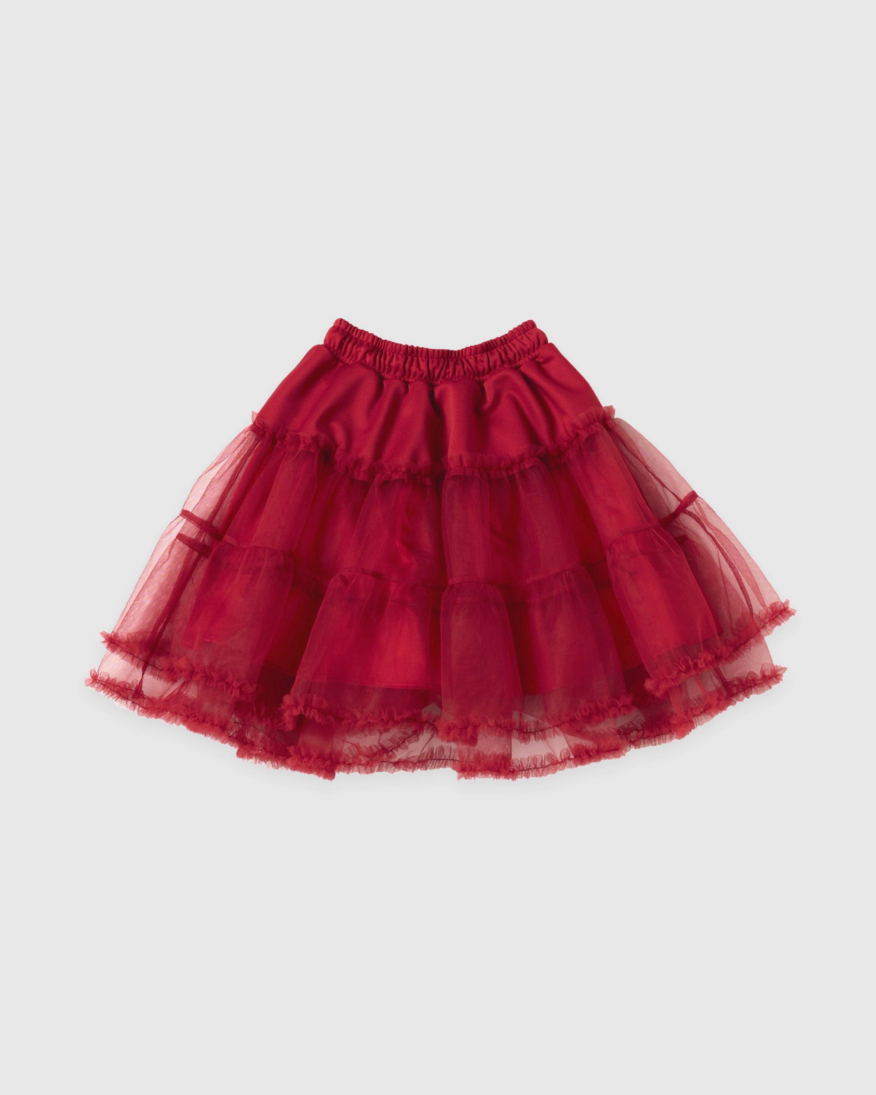 Jersey tutu skirt (red)