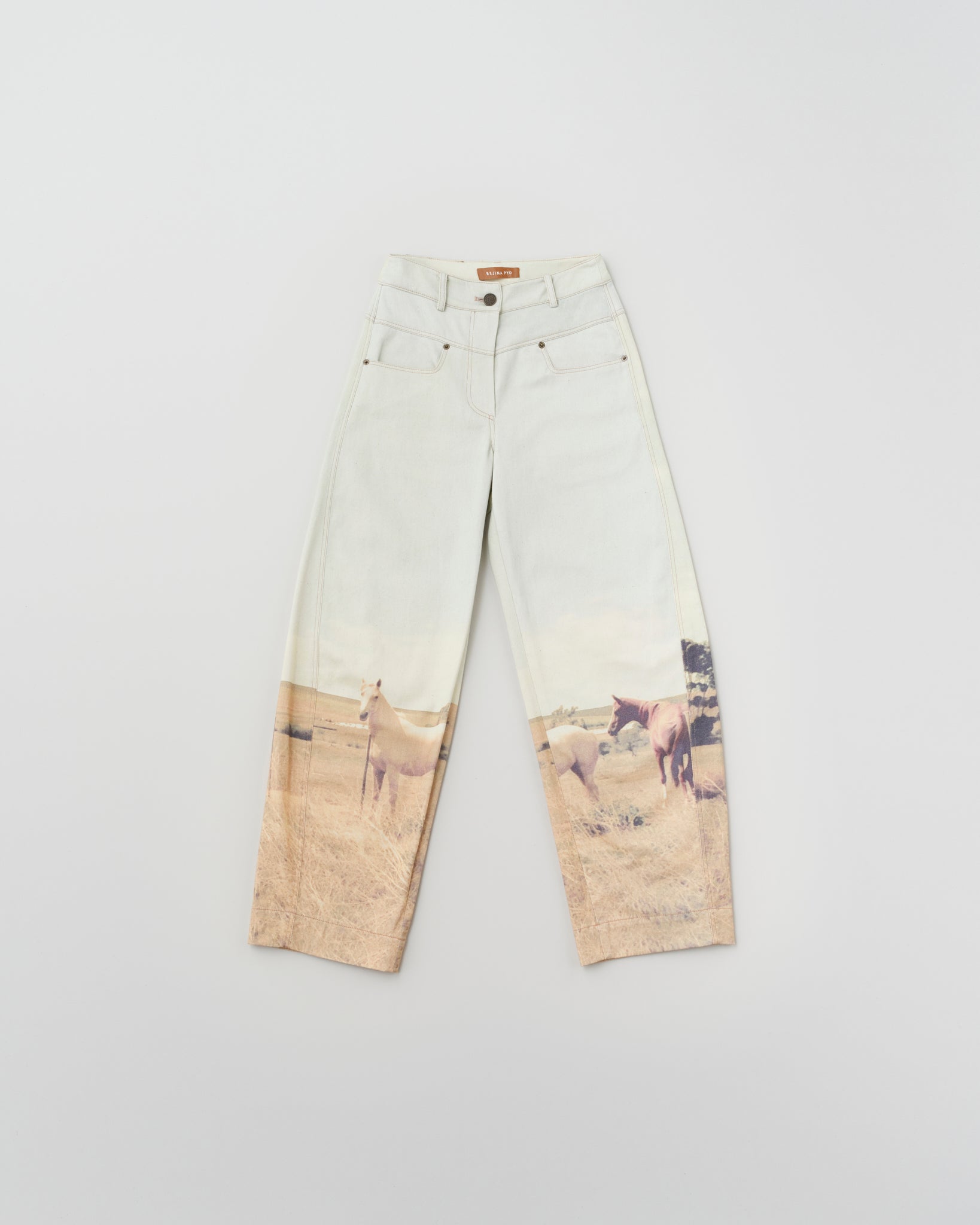 Sonny jeans (Petit Length Organic Cotton Denim Print Horse)