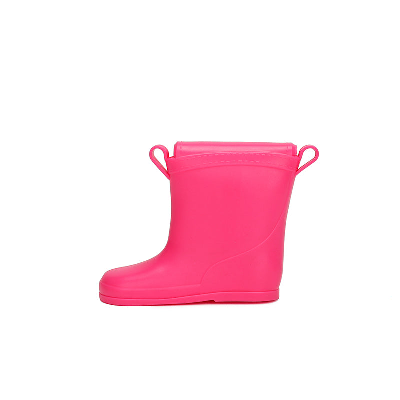 Rainboots earpot bag(Hot pink)