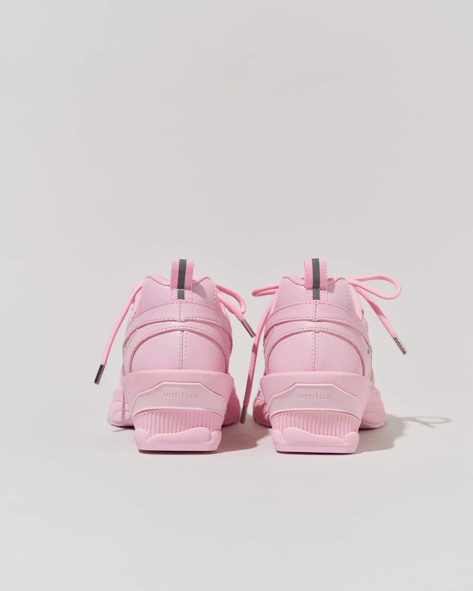 HEEL SNEAKER LACE UPS (Pink)