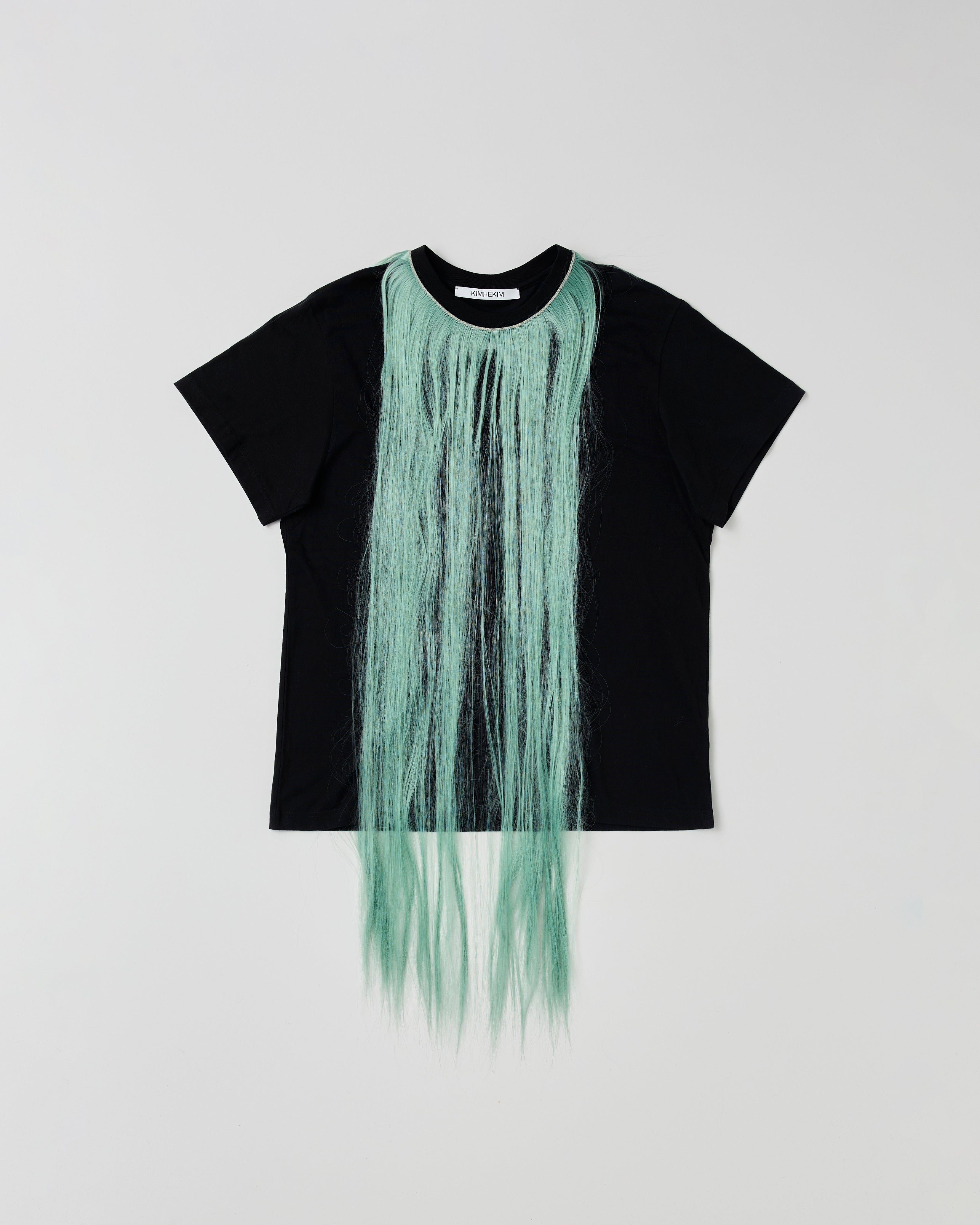 HAIR EMBELLISHED T-SHIRT