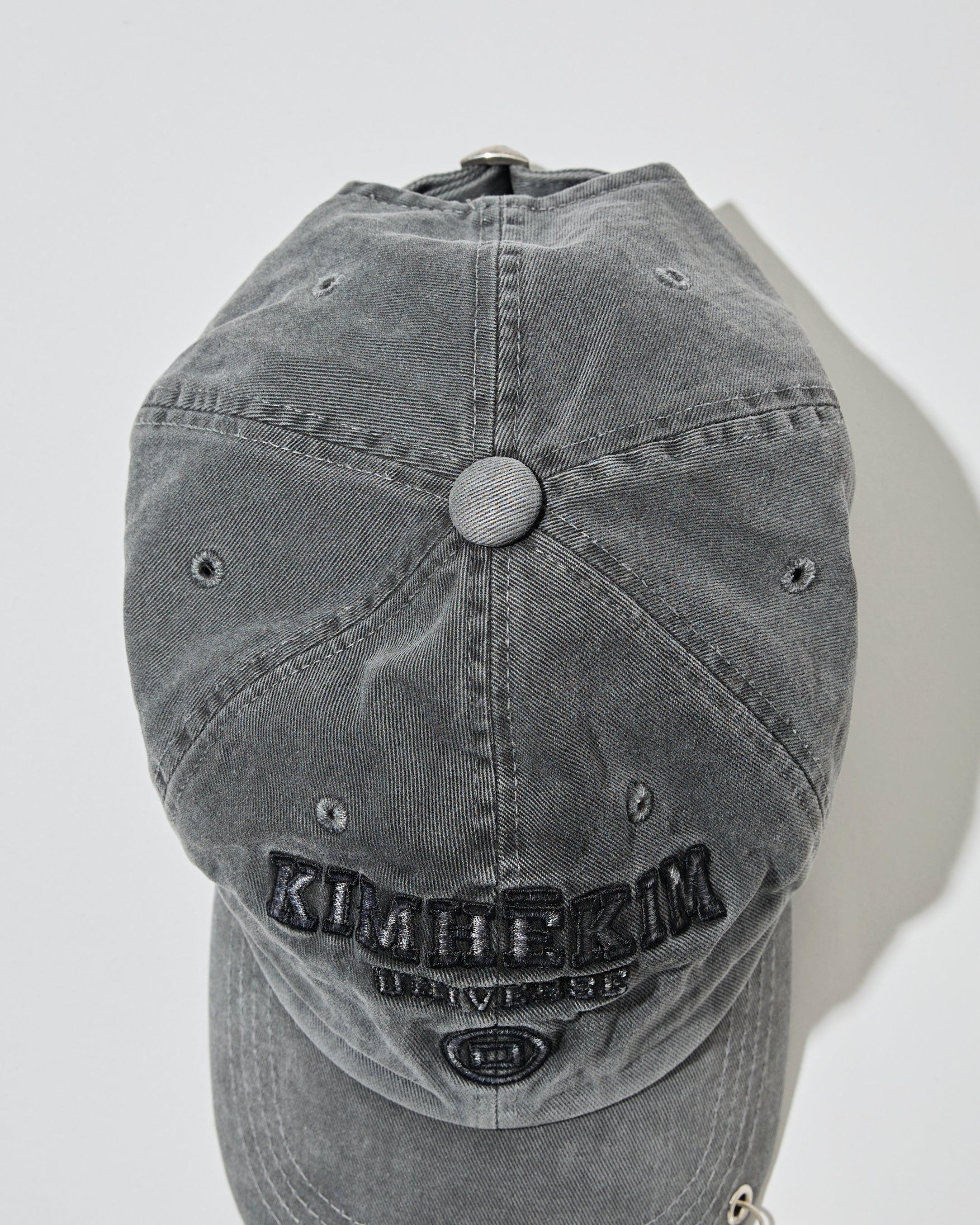 UPCYCLED PEARL PIERCED BASEBALL CAP