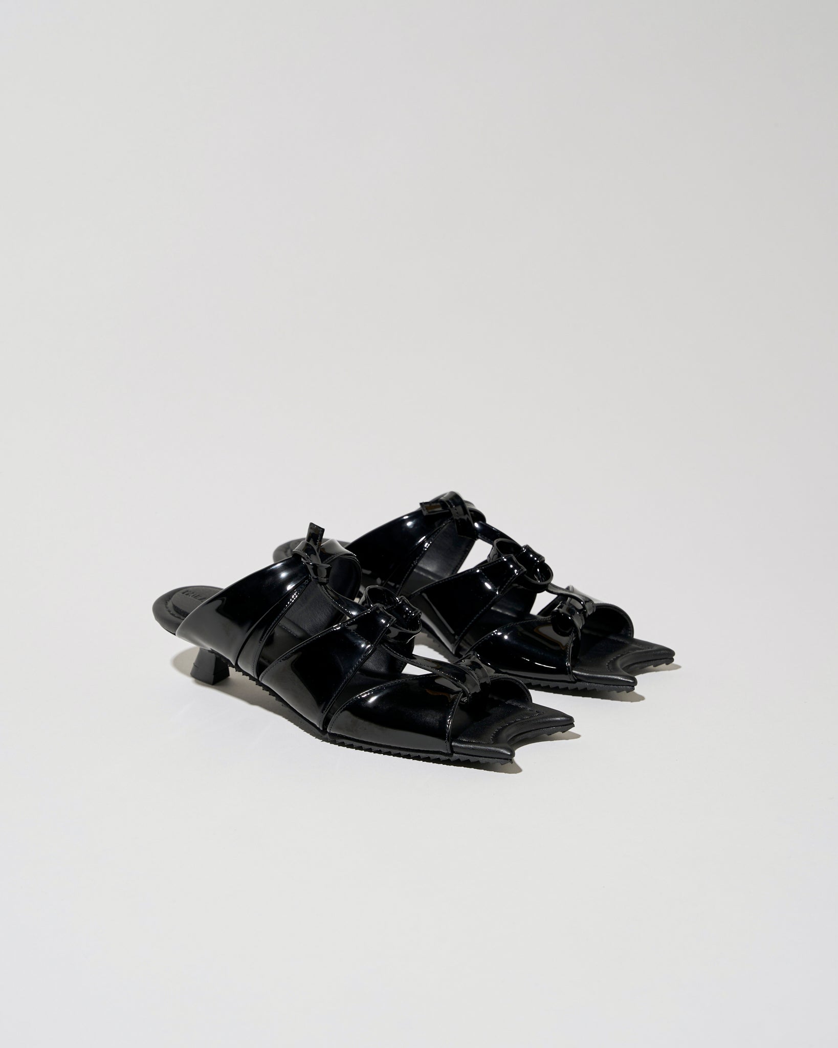 PAULA CANOVAS DEL VAS】/Diablo Twist Sandals(black)