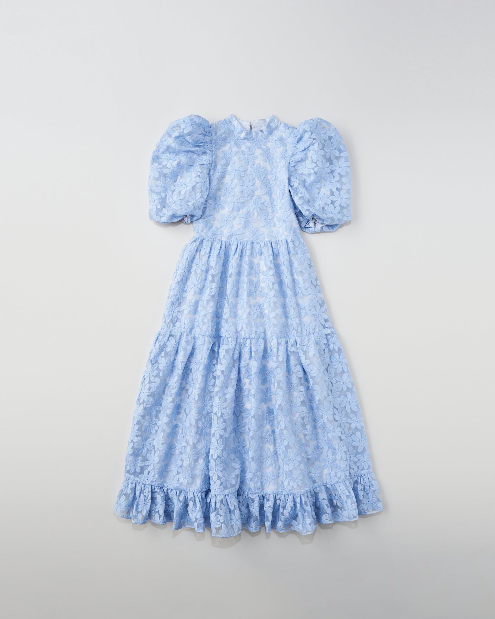 Sky Lily Embroidered Midi Dress