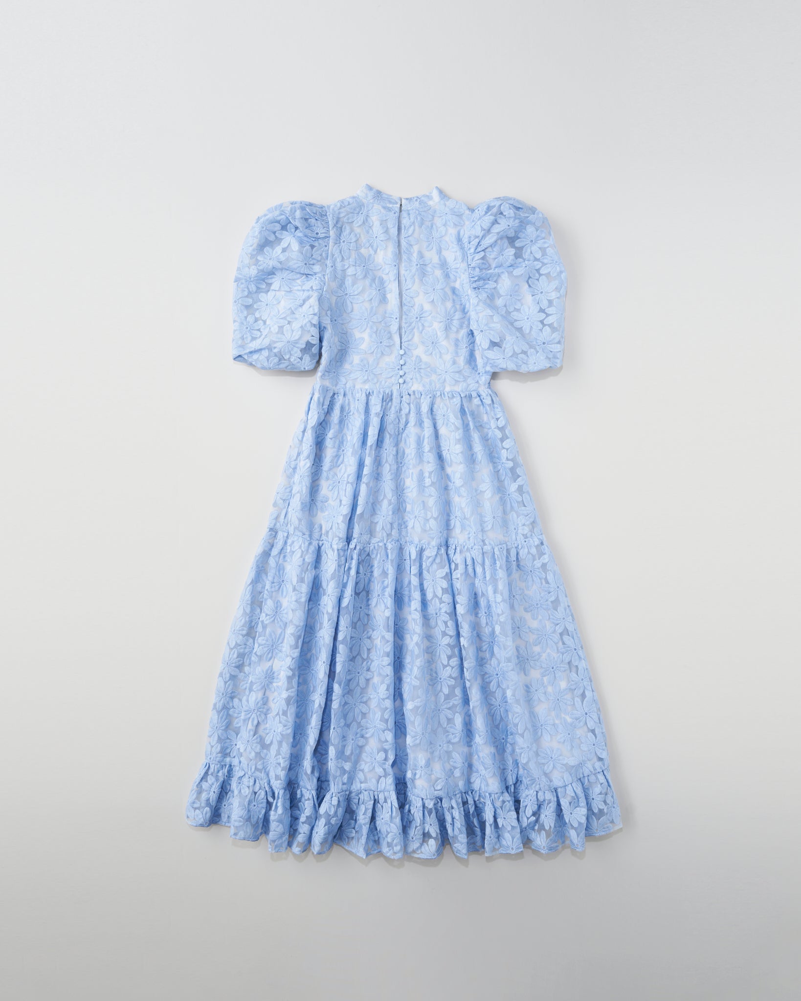 Sky Lily Embroidered Midi Dress