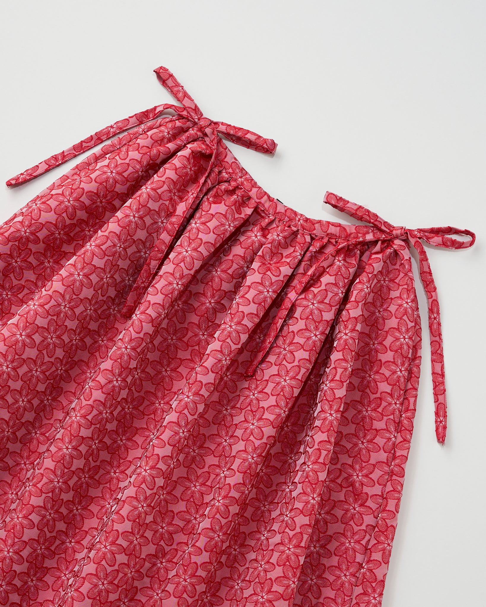 Flower Power Jacquard Midi Skirt