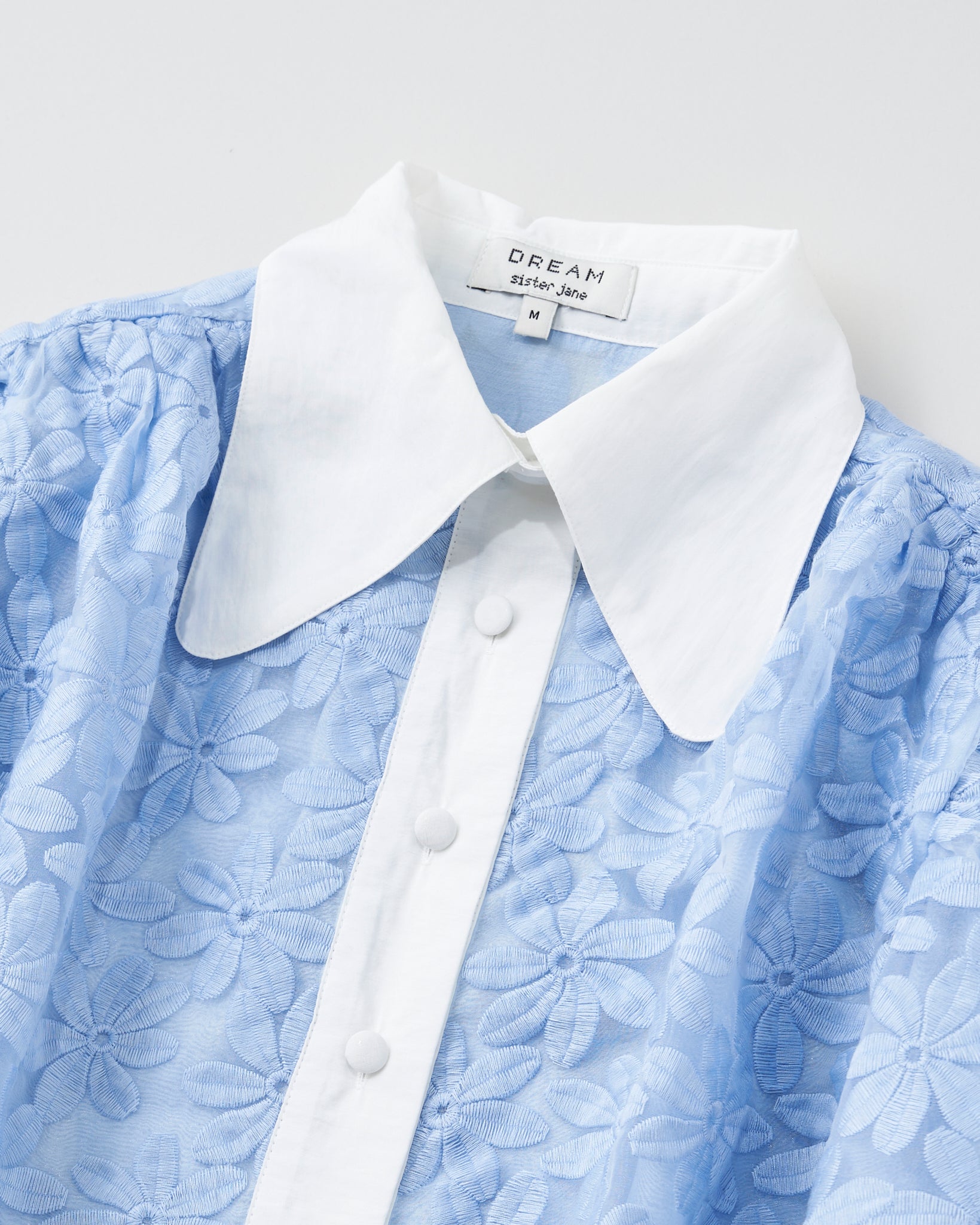 Sky Lily Embroidered Blouse