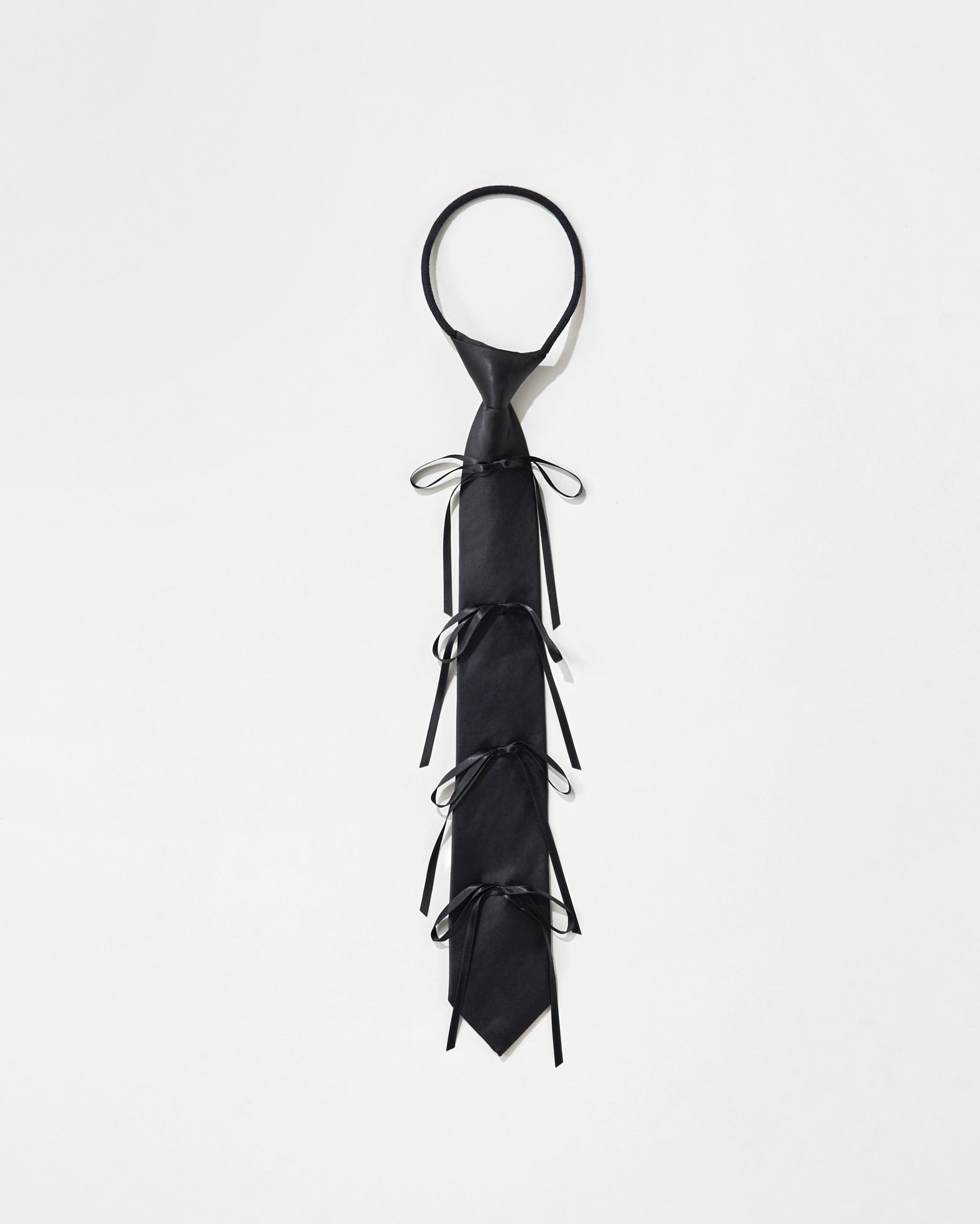 Ribbon rope tie (black)