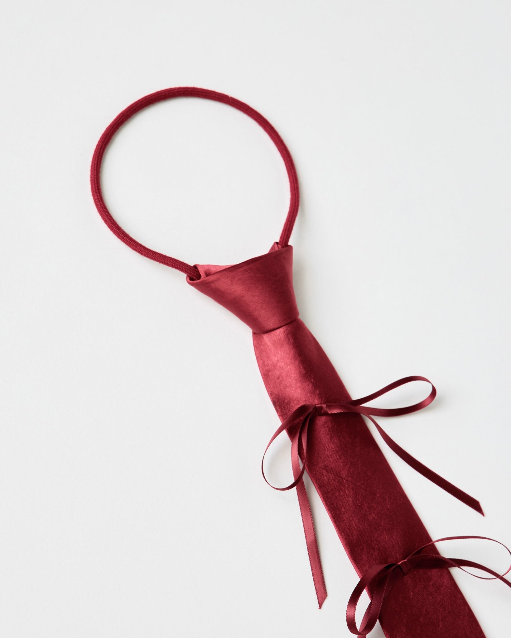 Ribbon rope tie (red)