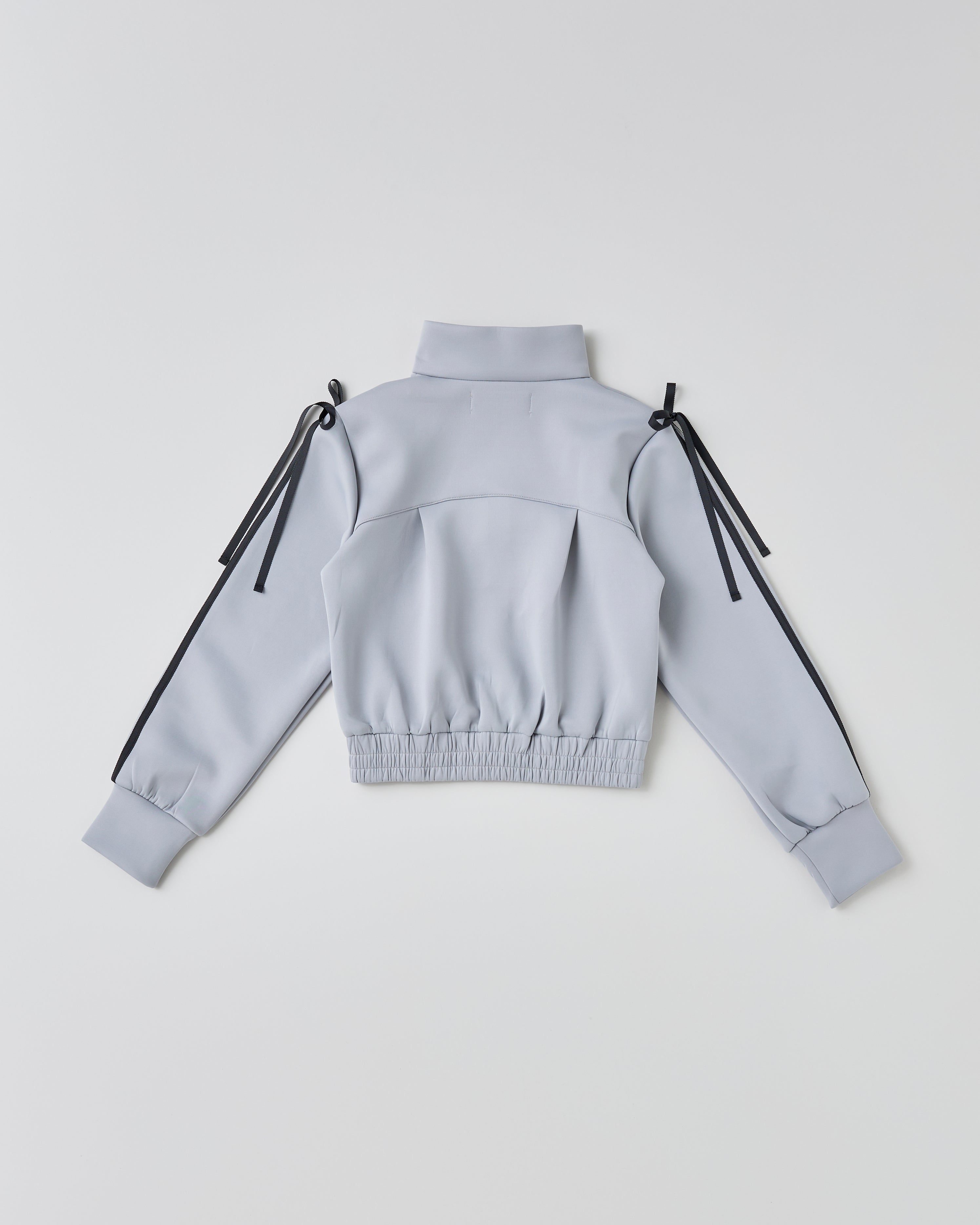 Ribbon track jacket (gray)