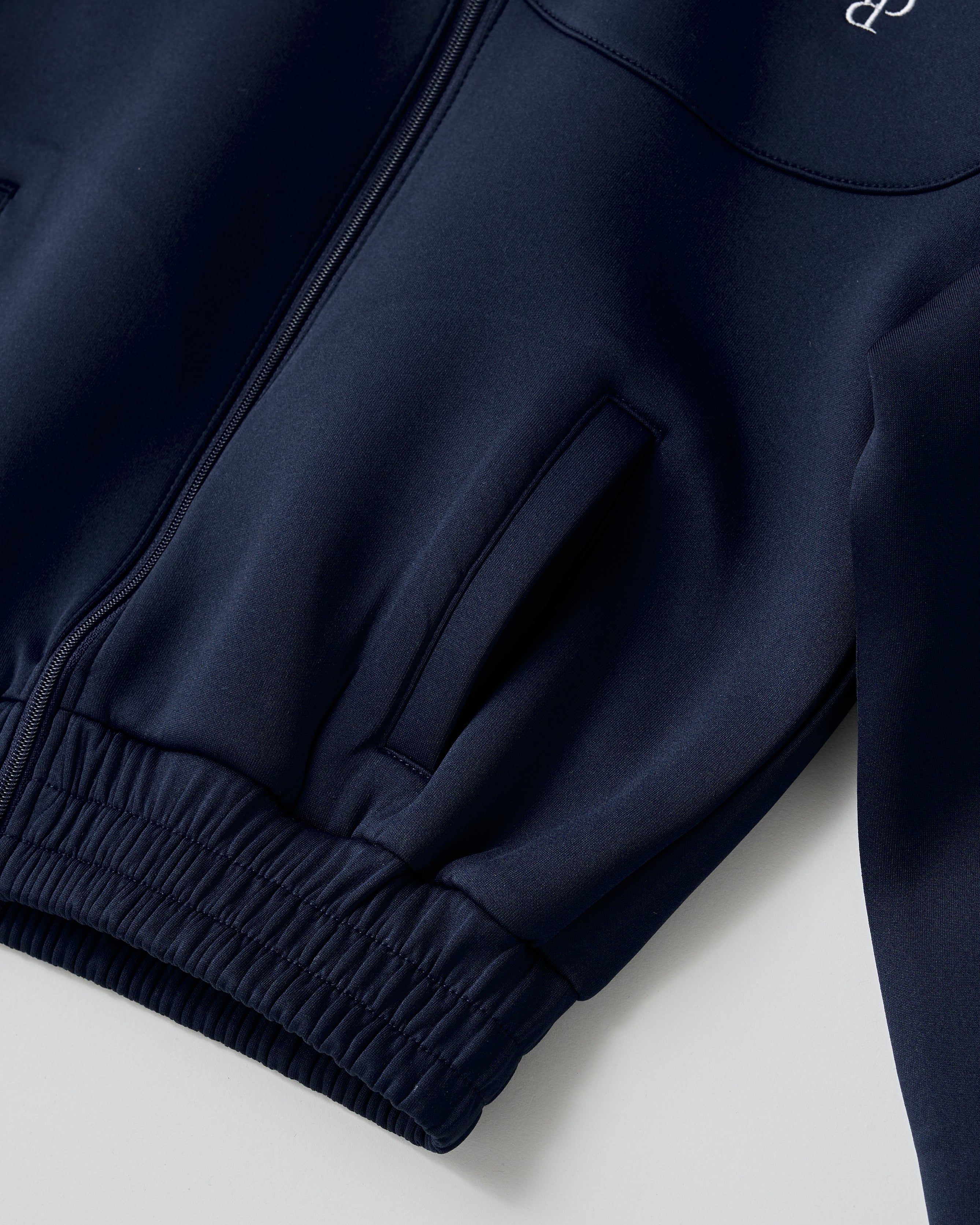 Ribbon track jacket (navy)