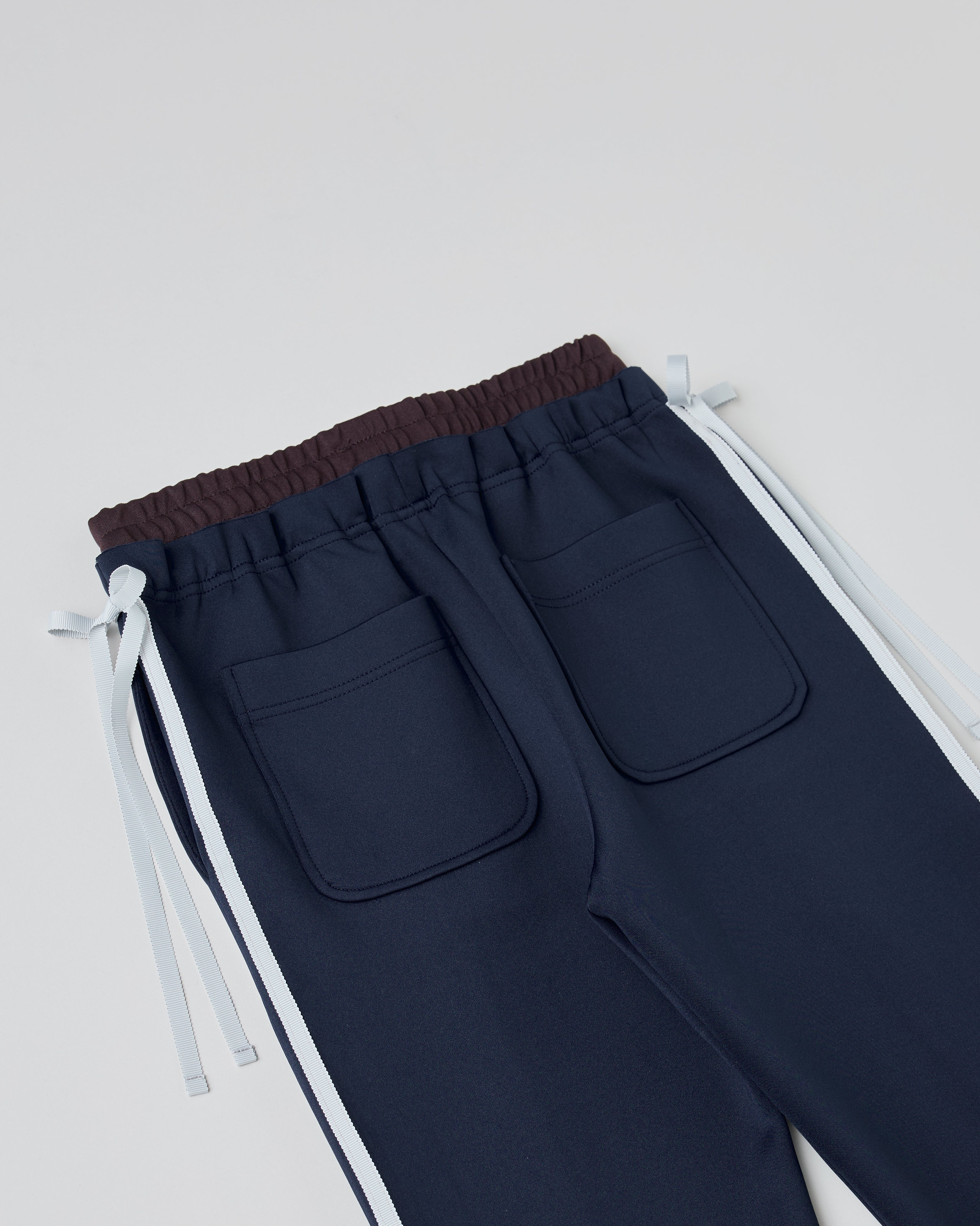 Ribbon track pants (navy)