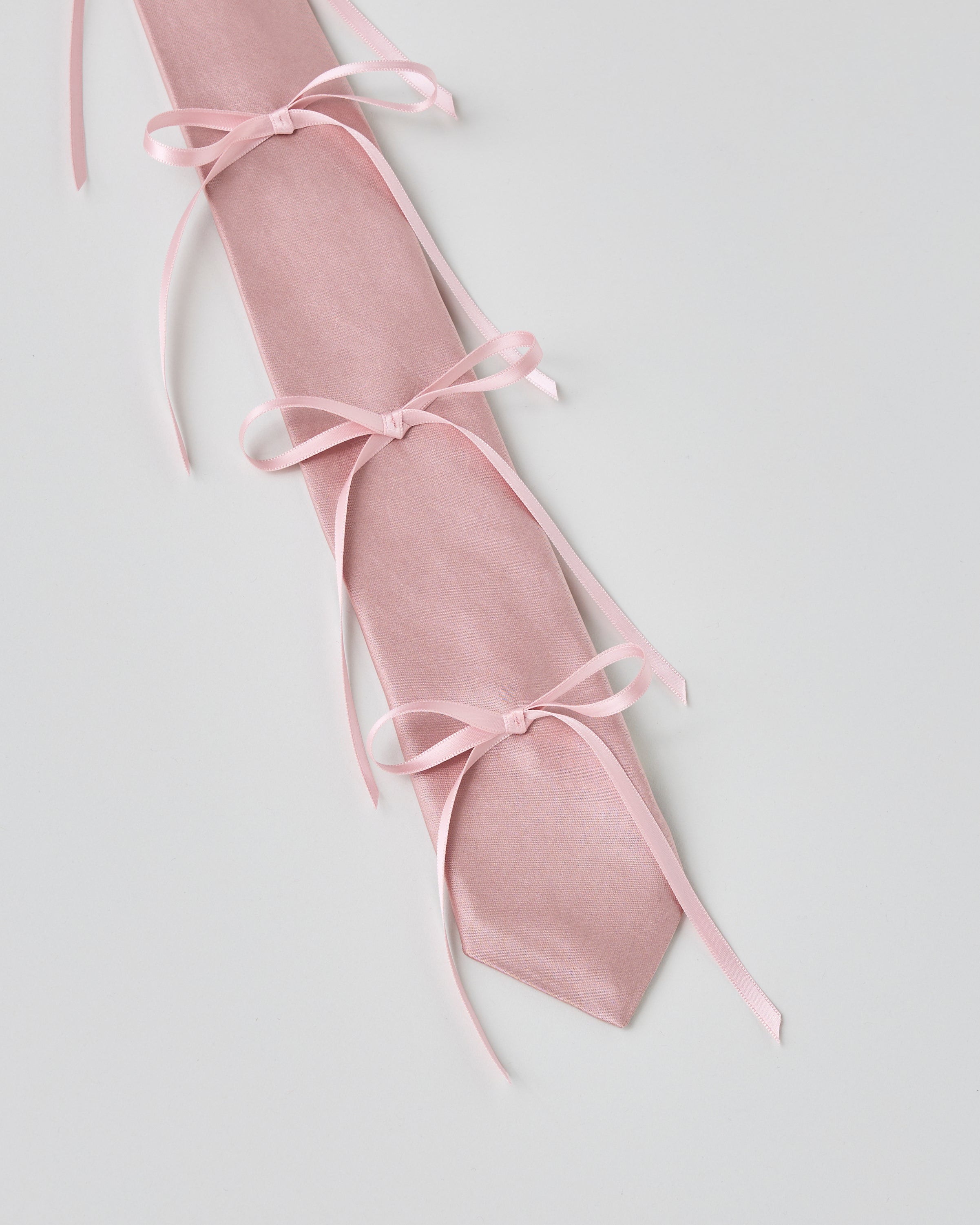 Ribbon rope tie (pink)