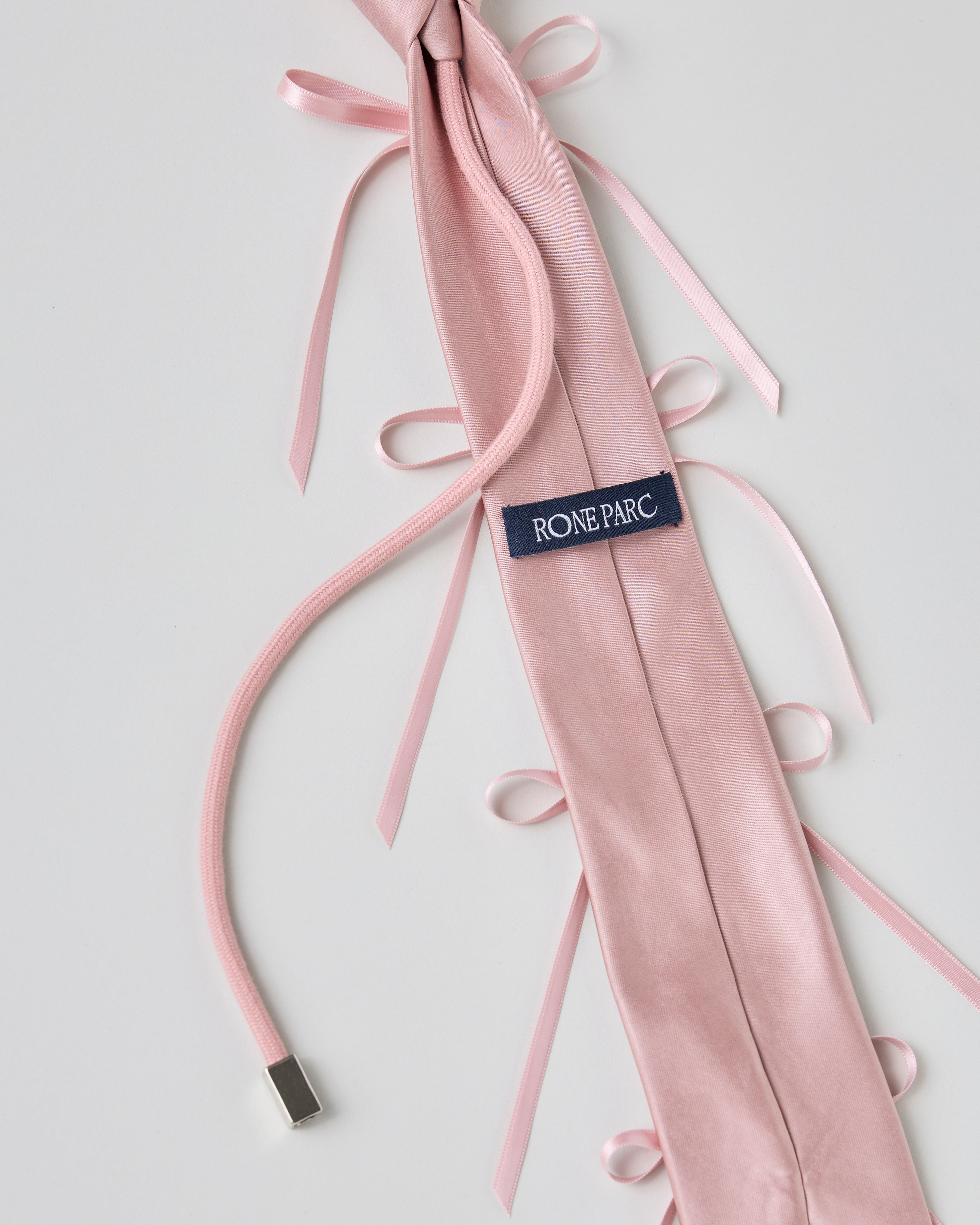 Ribbon rope tie (pink)