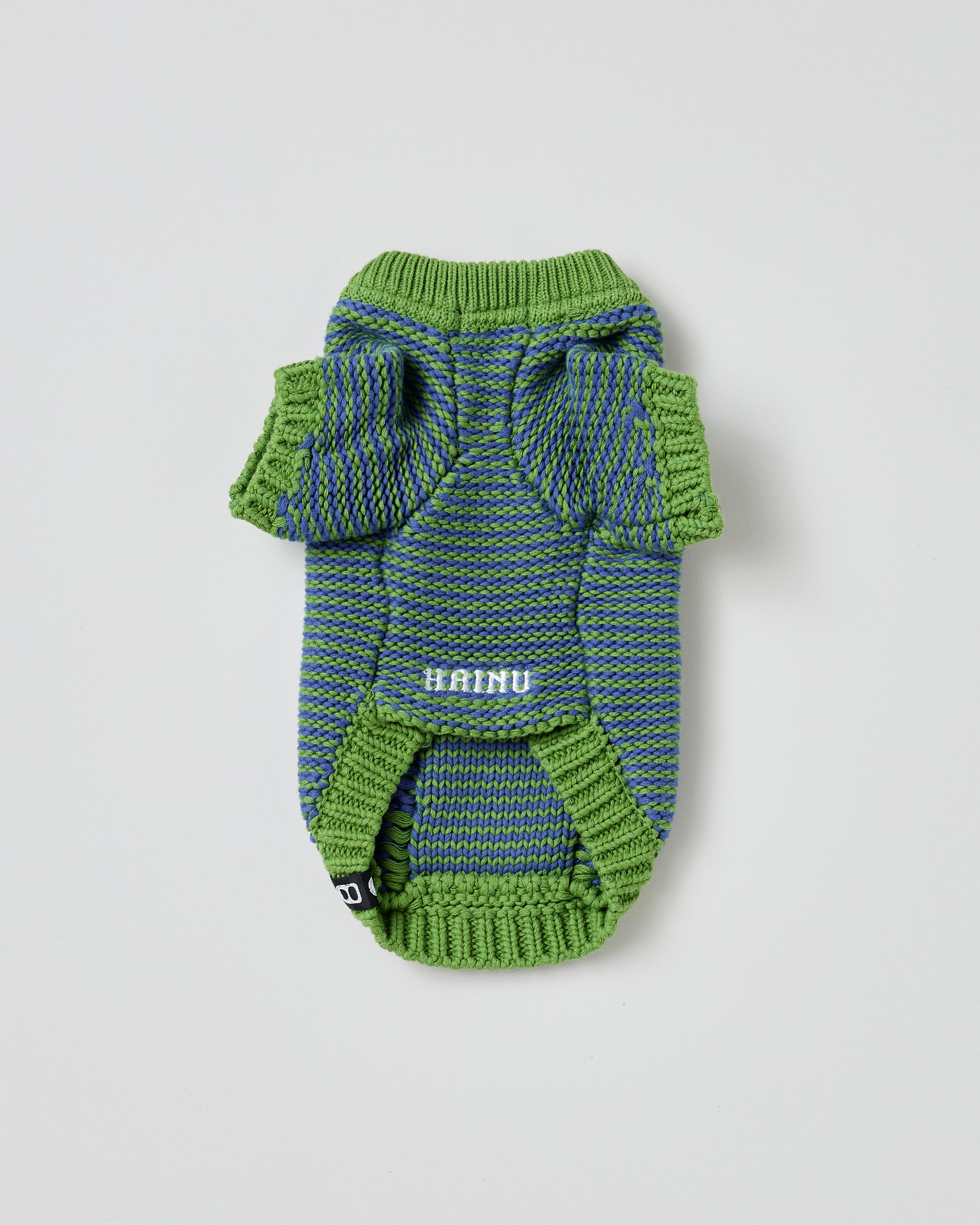 Cable cotton sweater(Green/Blue)