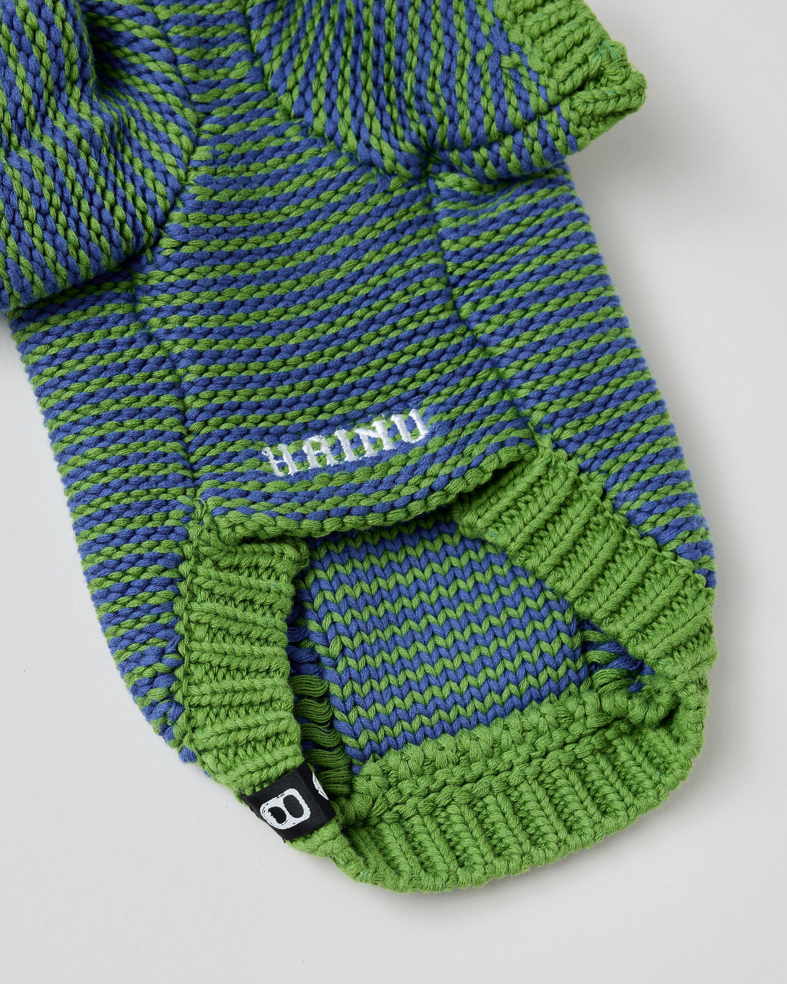 Cable cotton sweater(Green/Blue)