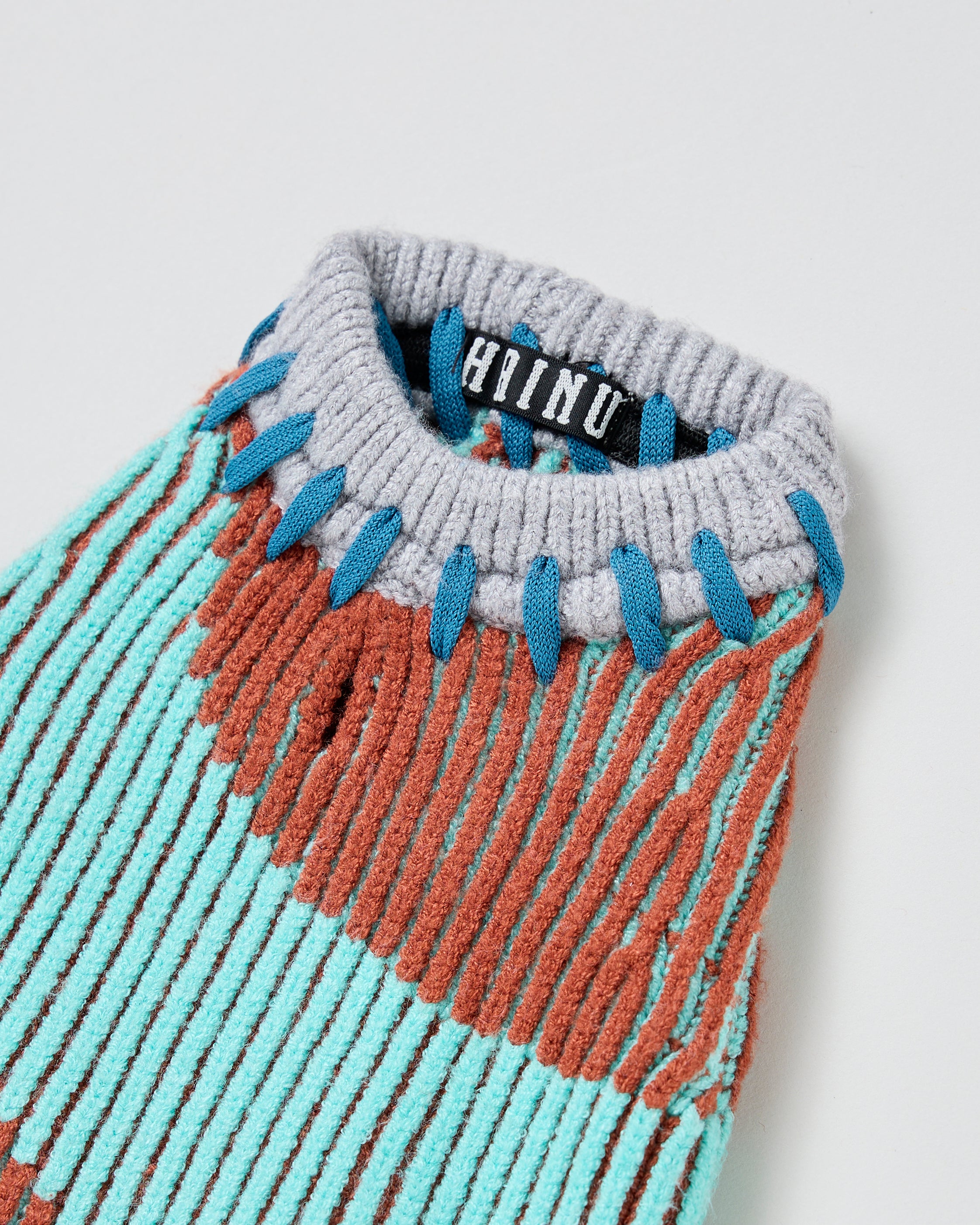 Stitched knit(Blue)