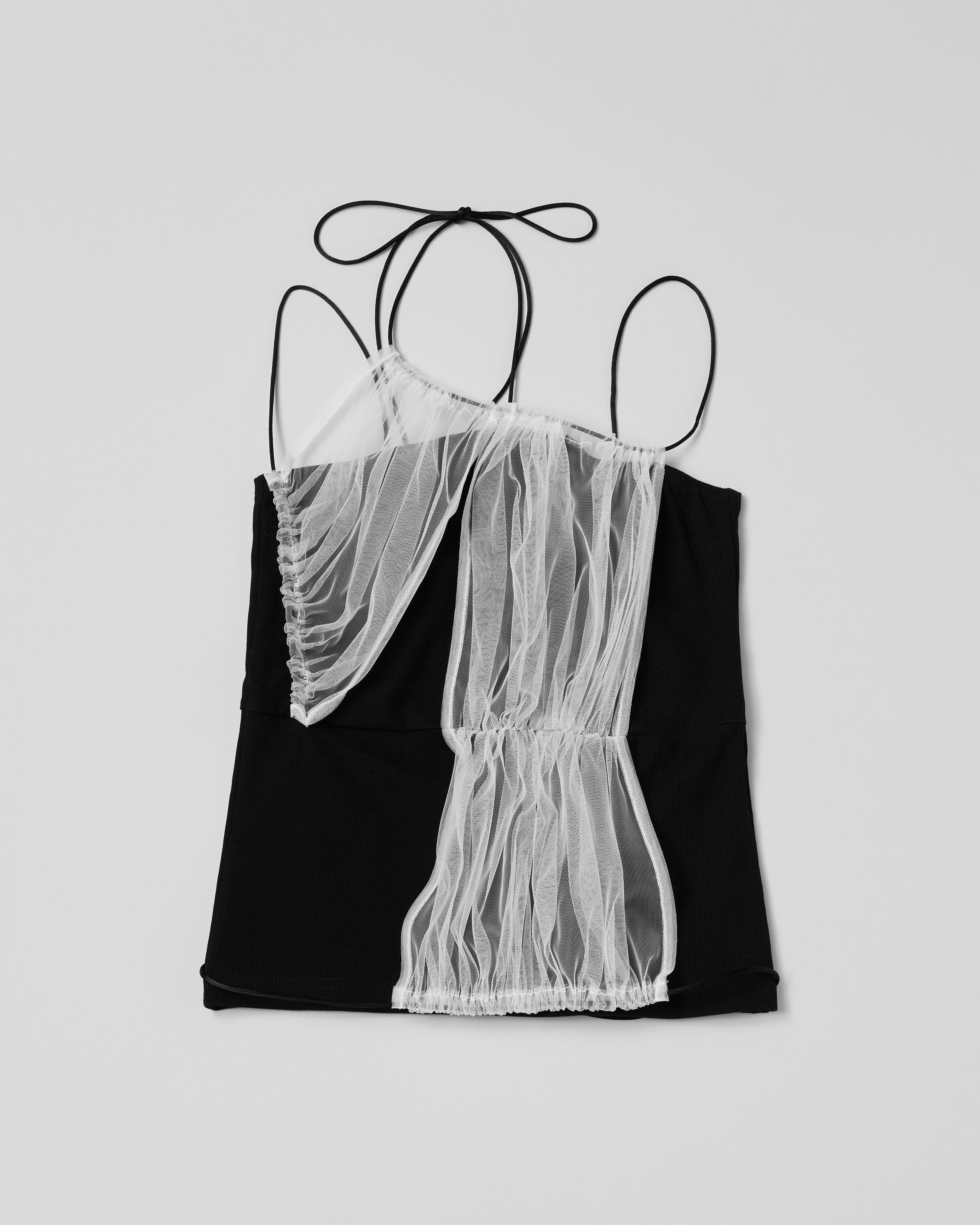 Gather camisole (black)