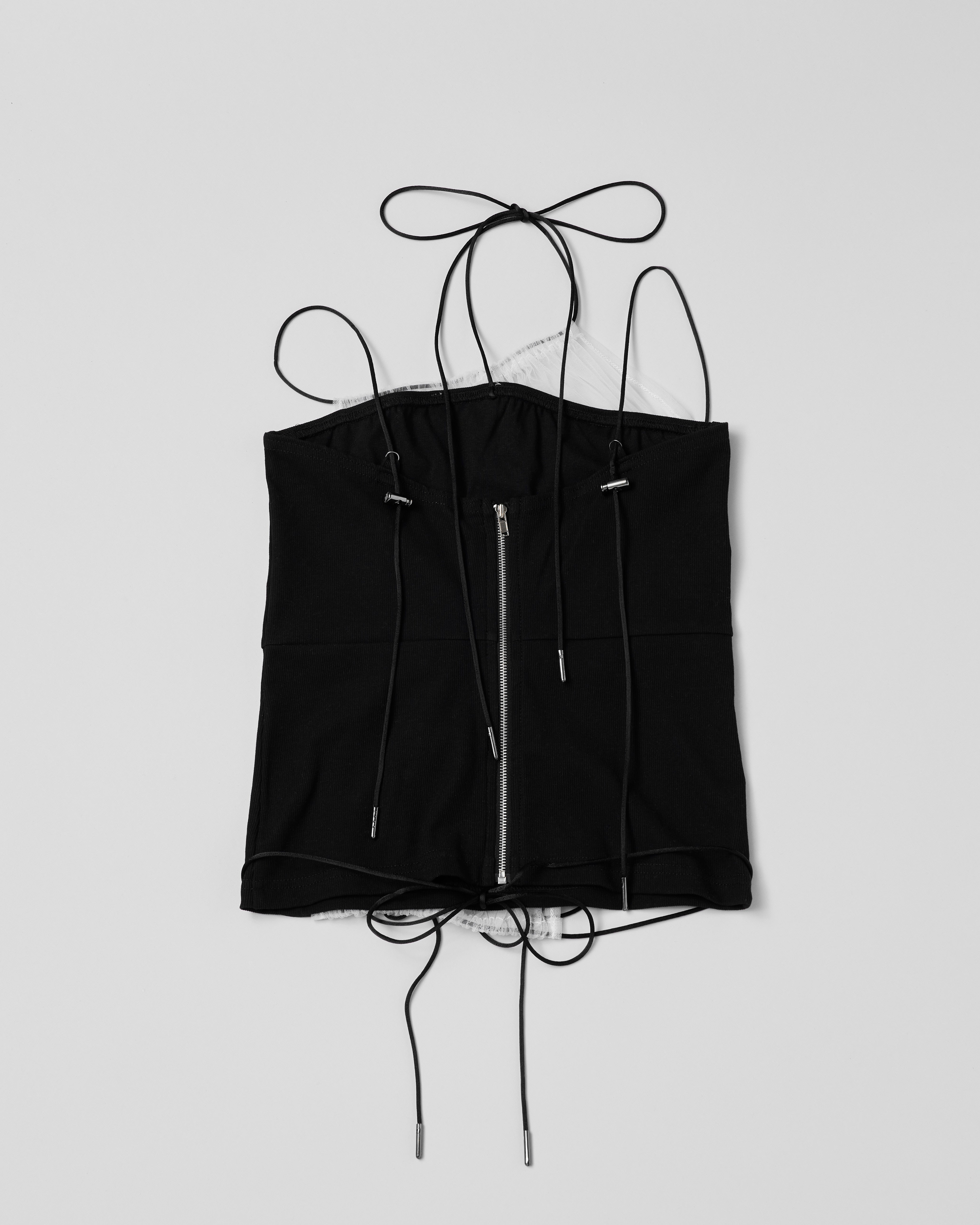 Gather camisole (black)