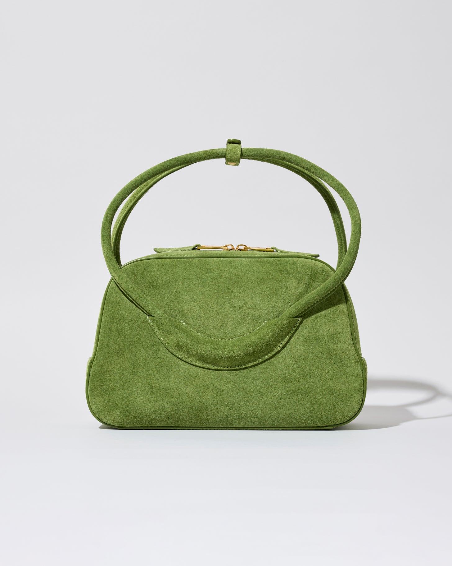 Bow Ring Handle Bag(Green)
