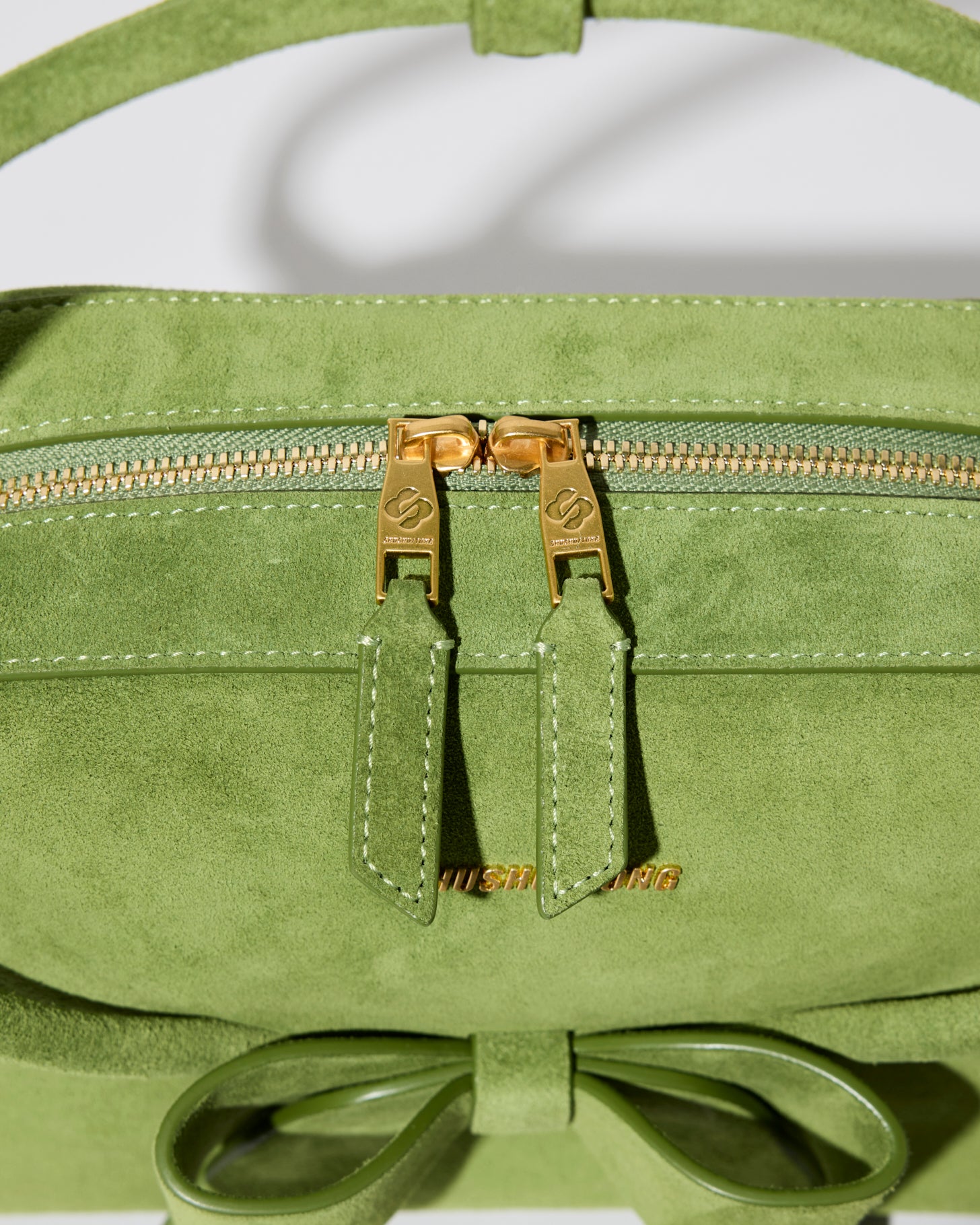 Bow Ring Handle Bag(Green)